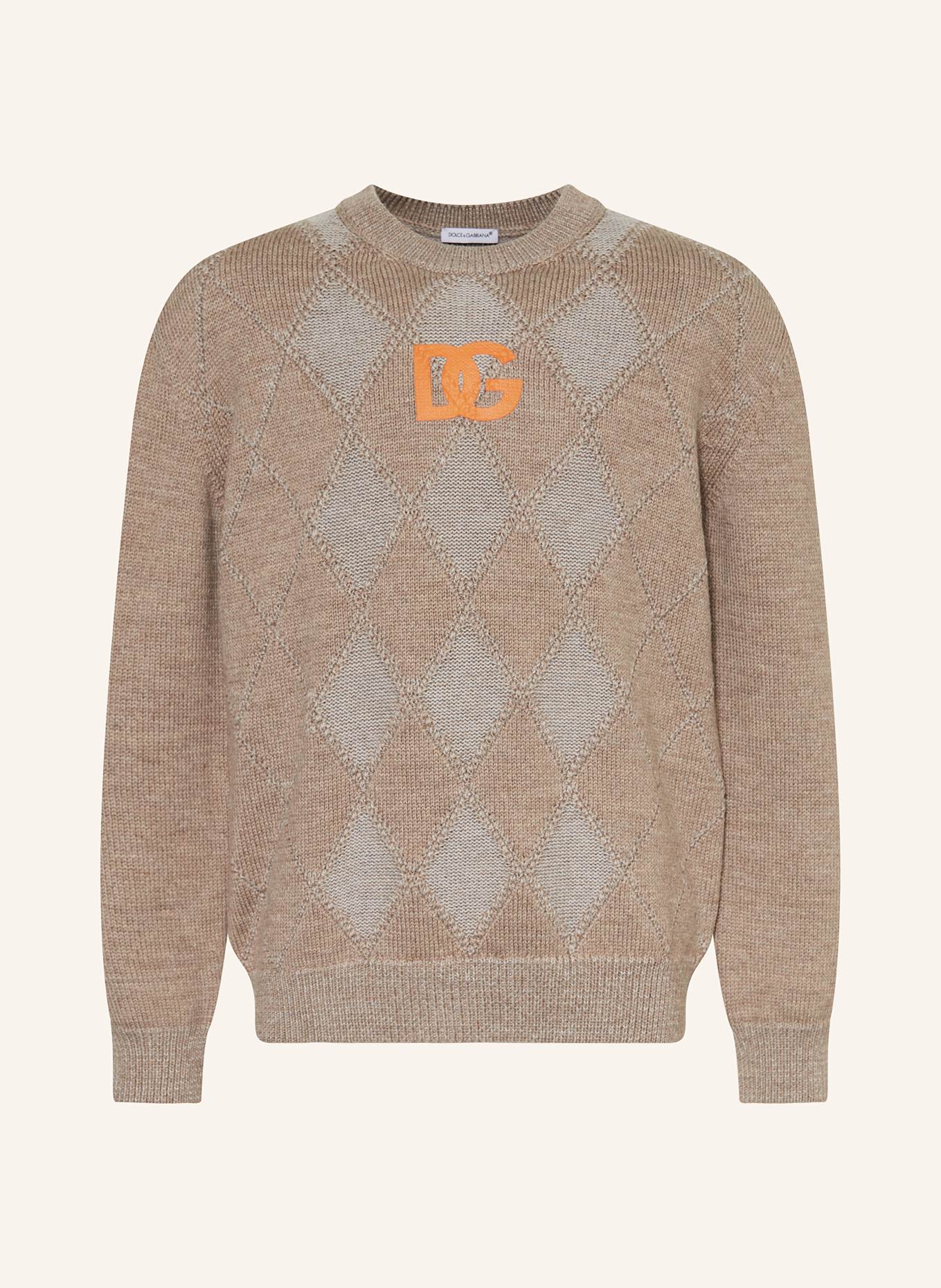 DOLCE & GABBANA Pullover: TAUPE