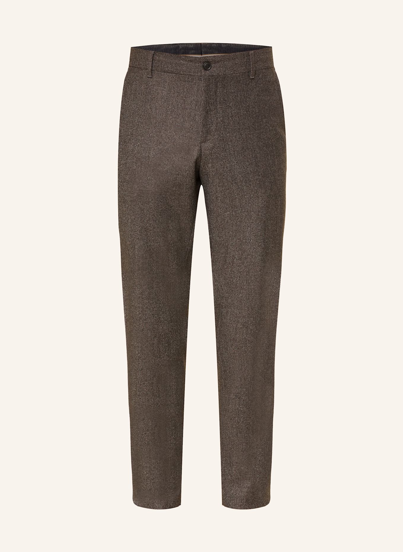 BOSS Suit Masculino trousers GENIUS slim fit: 202 DARK BROWN