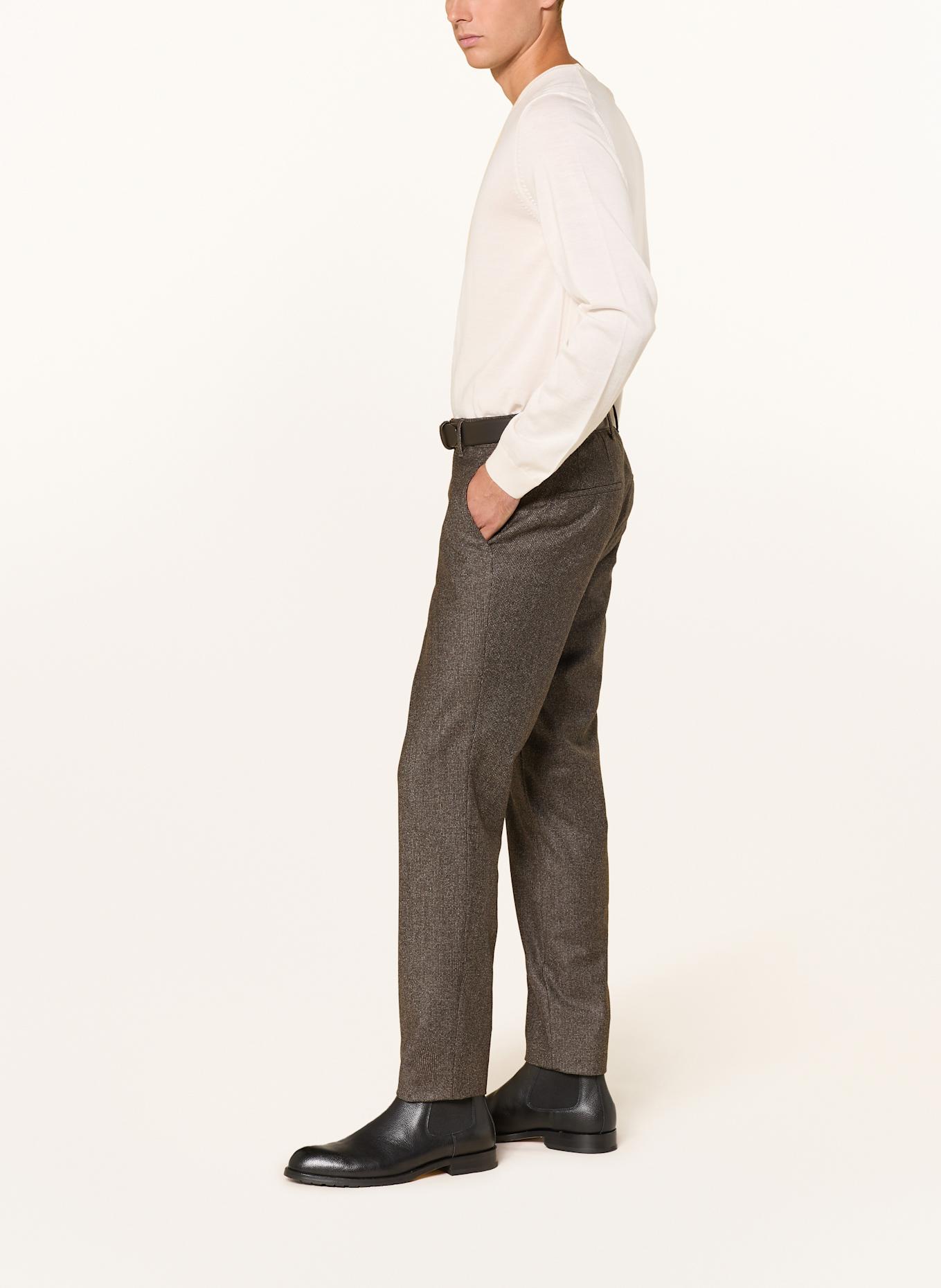 BOSS Suit Masculino trousers GENIUS slim fit: 202 DARK BROWN