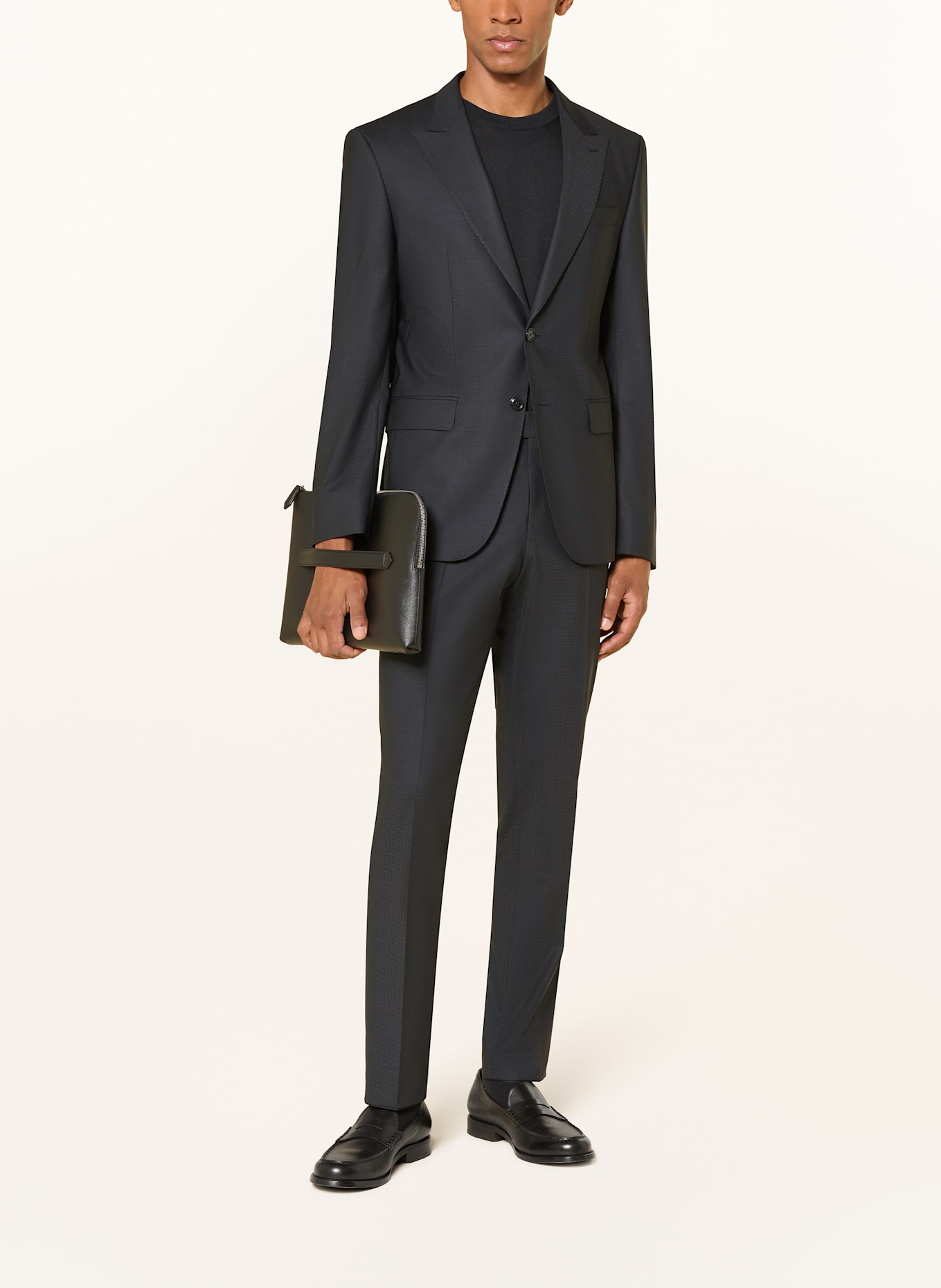 BOSS Anzug HUGE Slim Fit: SCHWARZ