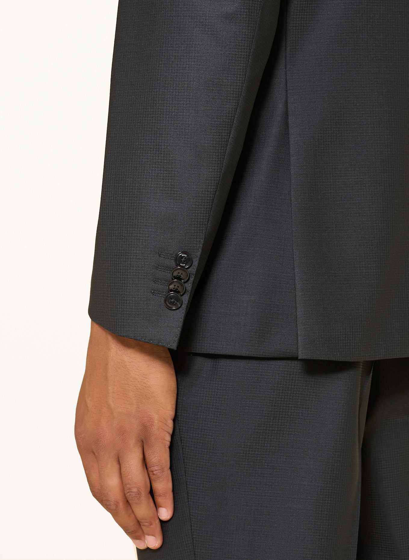 BOSS Anzug HUGE Slim Fit: SCHWARZ