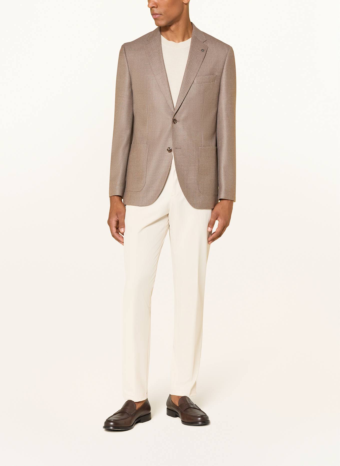 BOSS Sakko JANSON Regular Fit aus Merinowolle: TAUPE