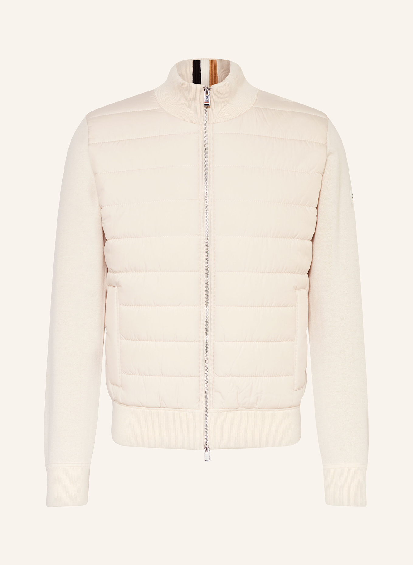 BOSS Steppjacke H-HERNESTO im Materialmix: CREME / ECRU