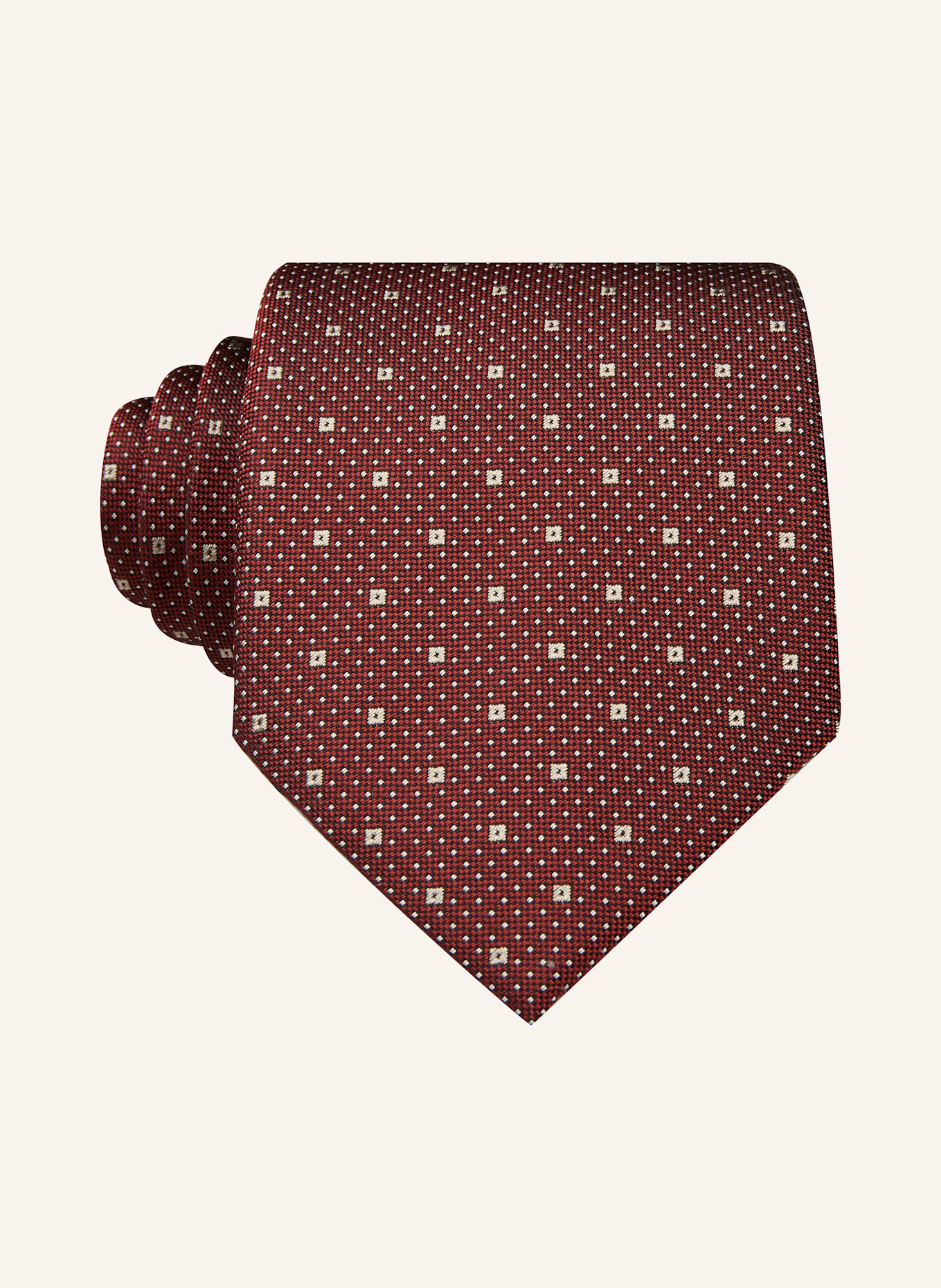 BOSS Krawat H-TIE: CIEMNOCZERWONY