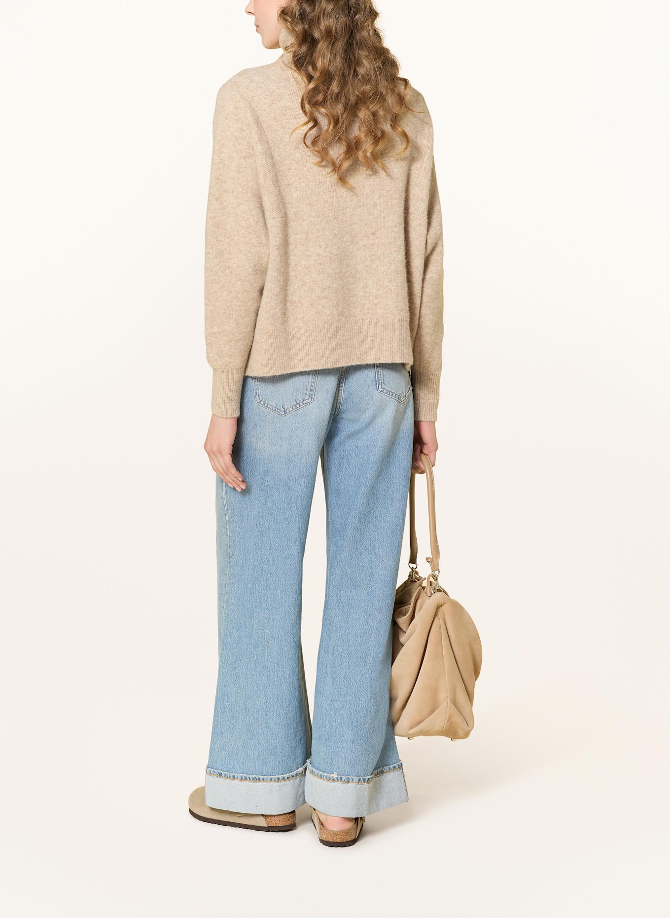 LANIUS Troyer mit Alpaka: BEIGE / CAMEL