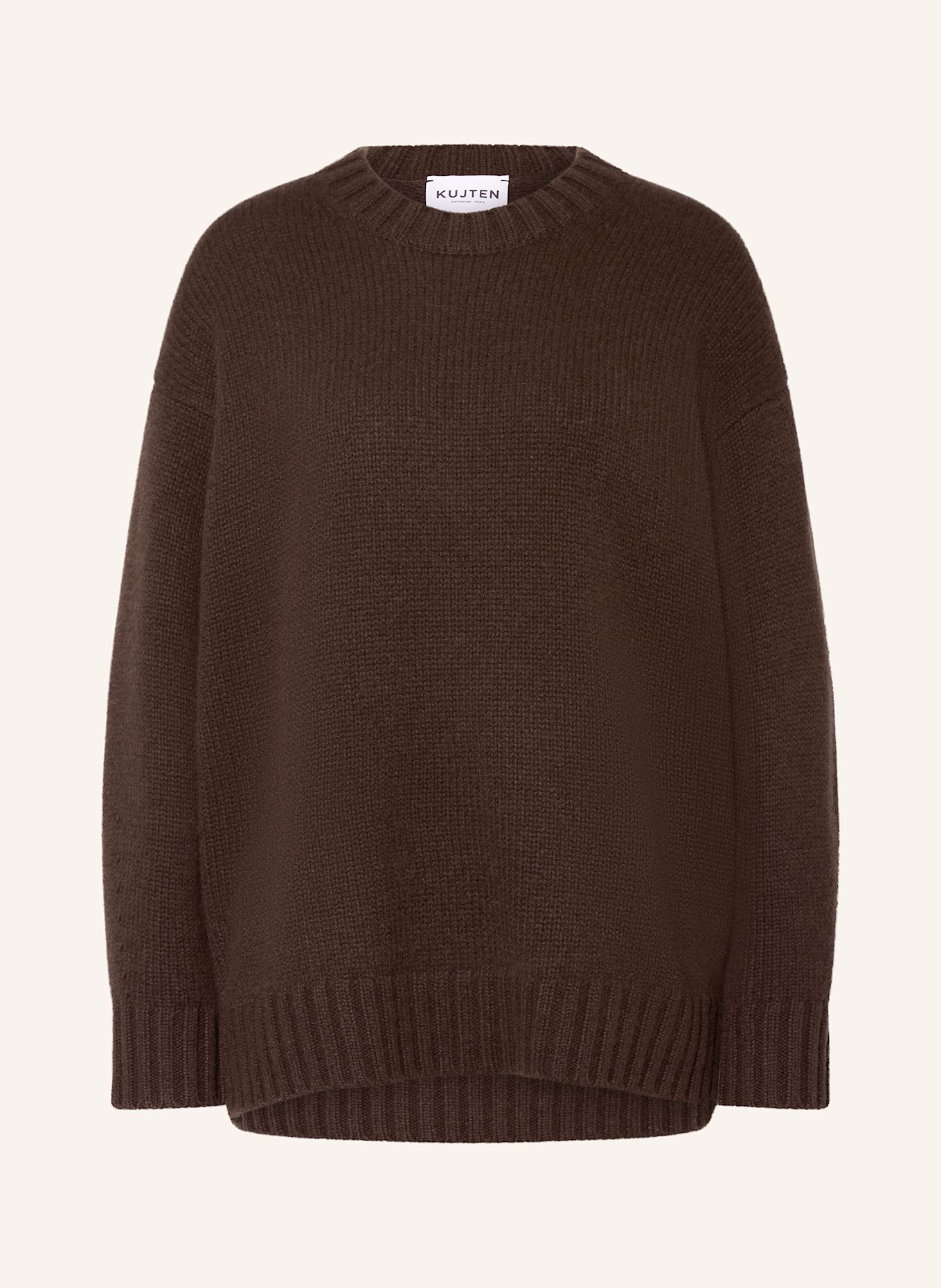 KUJTEN Cashmere-Pullover MANOE: BRAUN