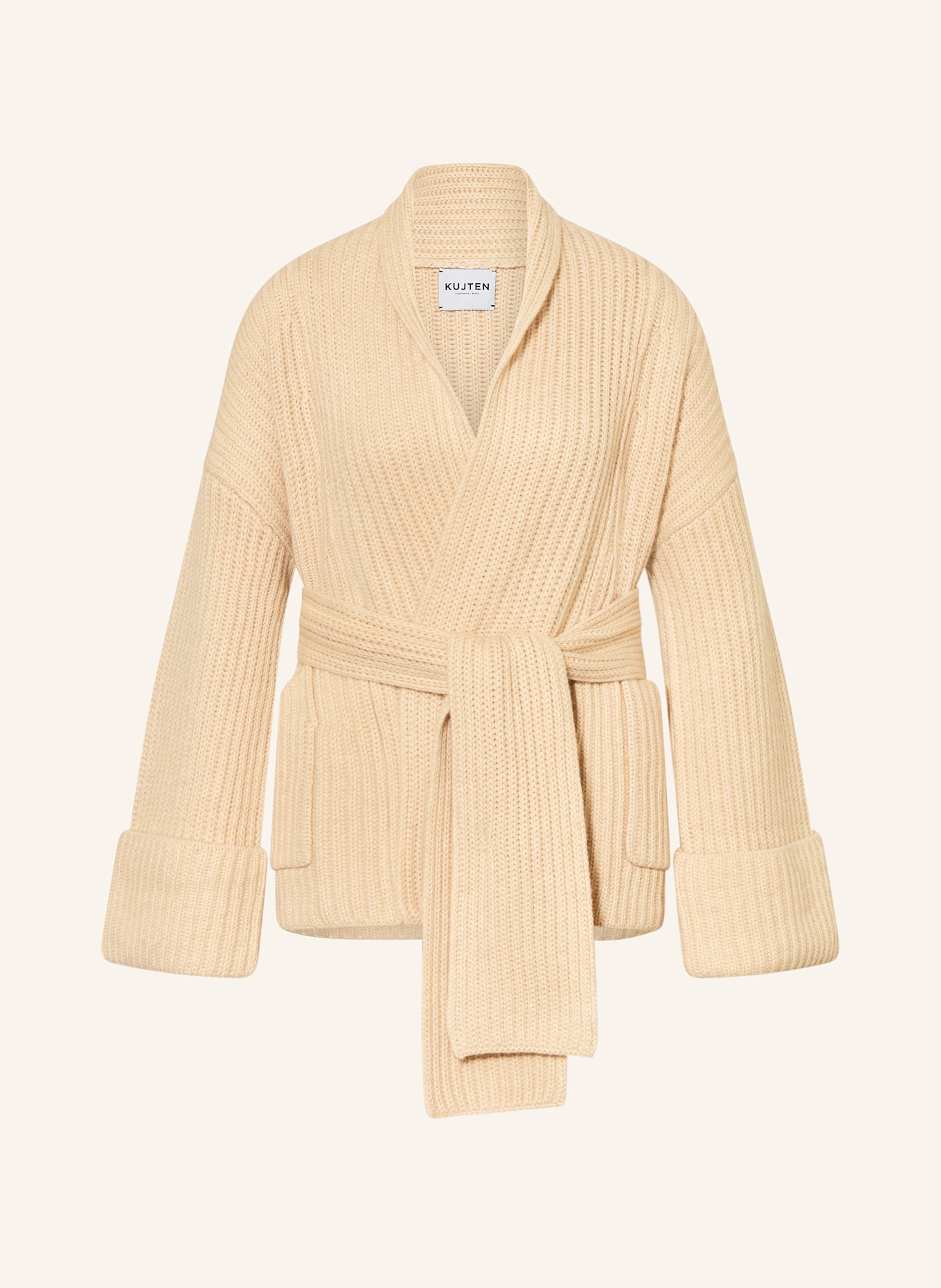 KUJTEN Strickjacke KIMCHI aus Cashmere: BEIGE