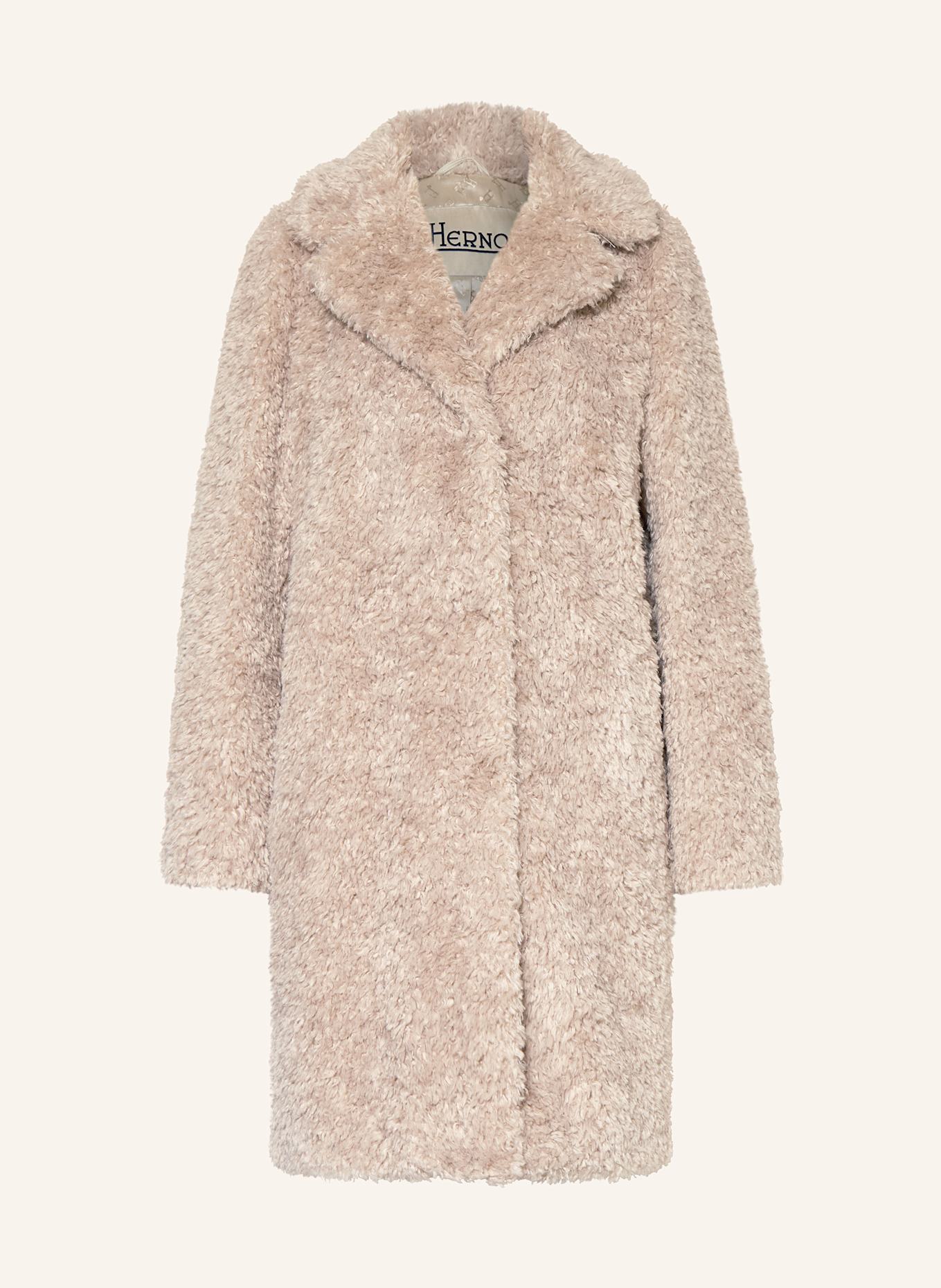 HERNO Teddyfell-Jacke: BEIGE