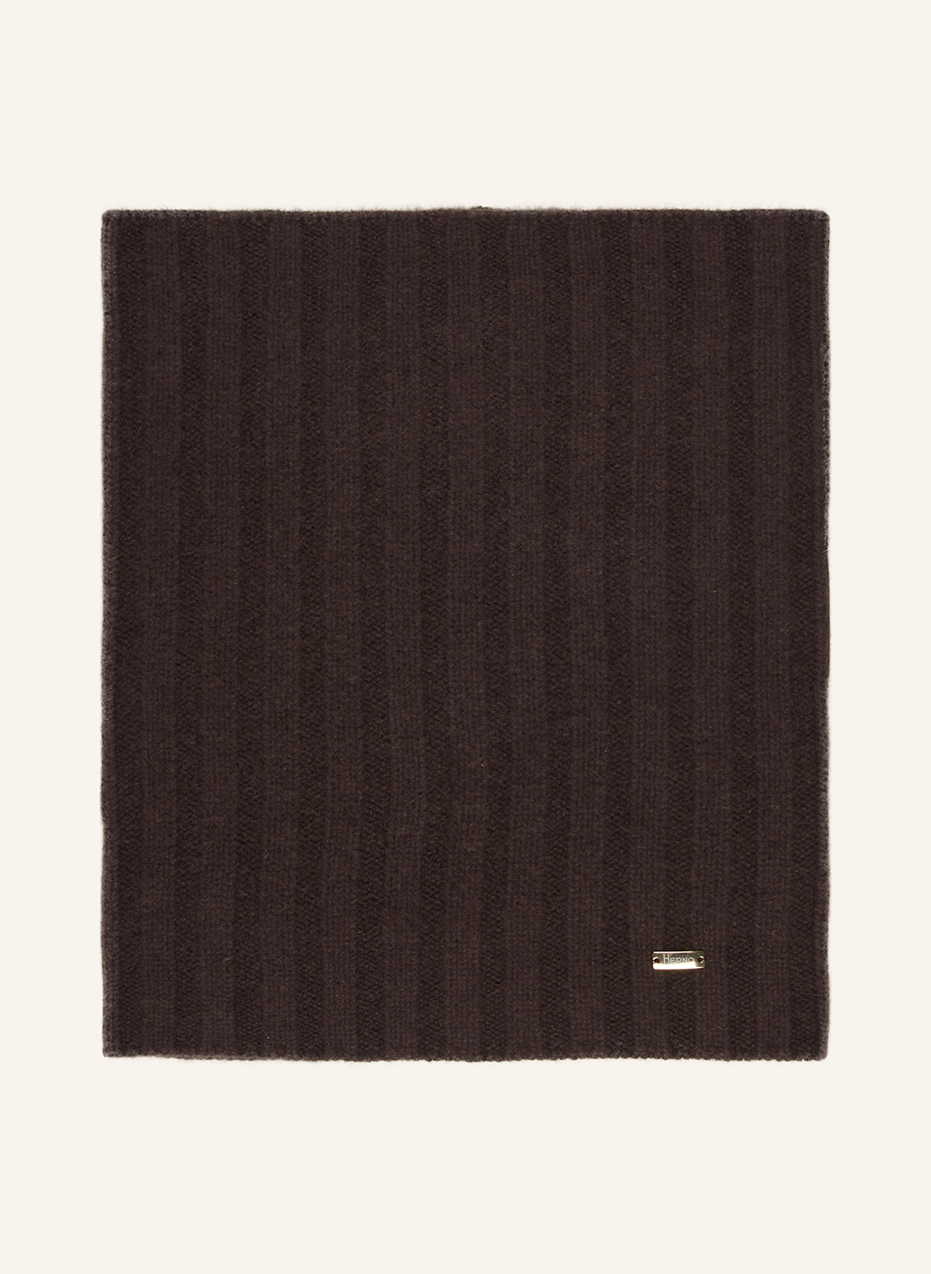 HERNO Loop-Schal aus Cashmere: DUNKELBRAUN