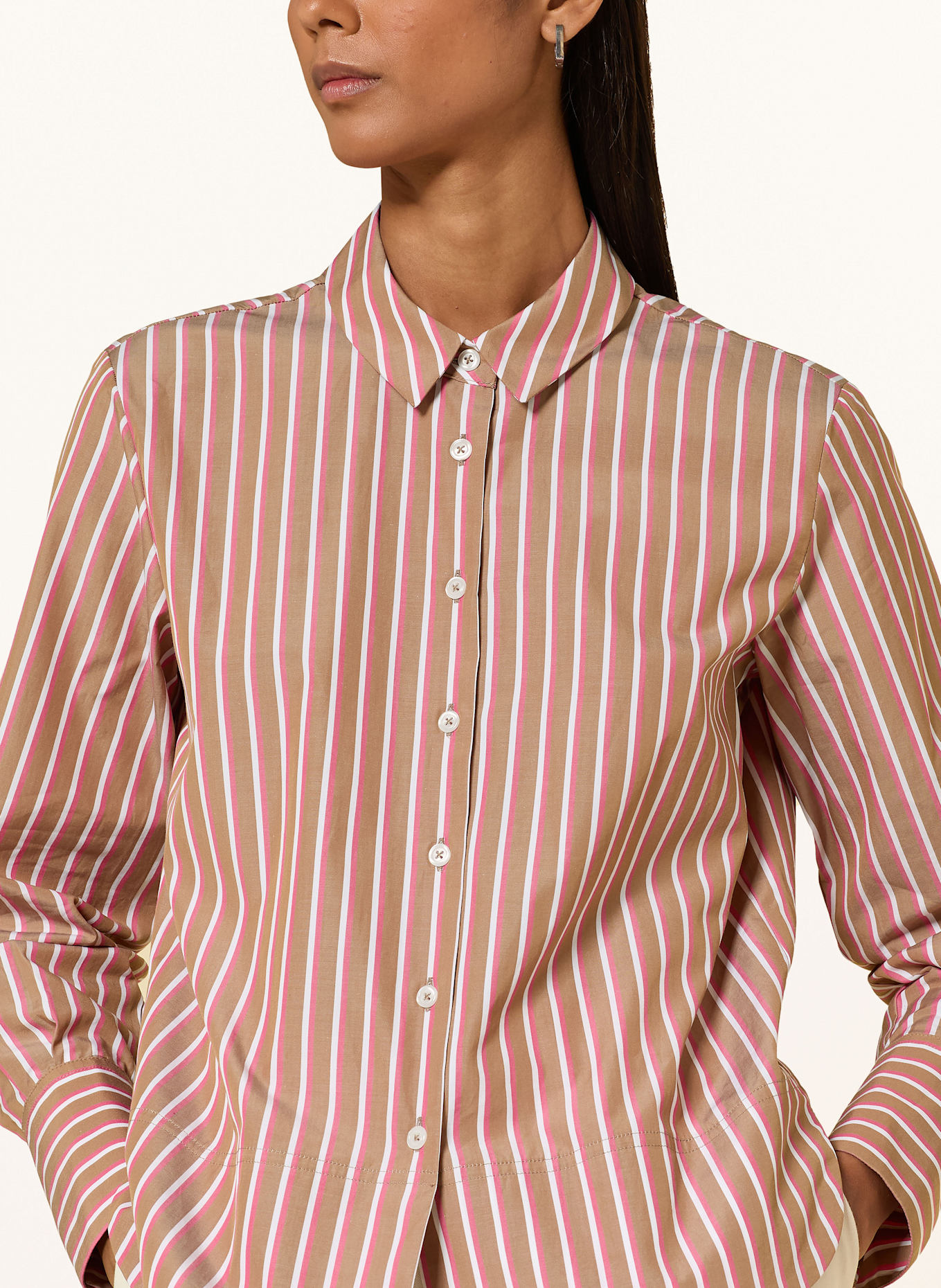 rossana diva Hemdbluse: CAMEL / WEISS / ROT