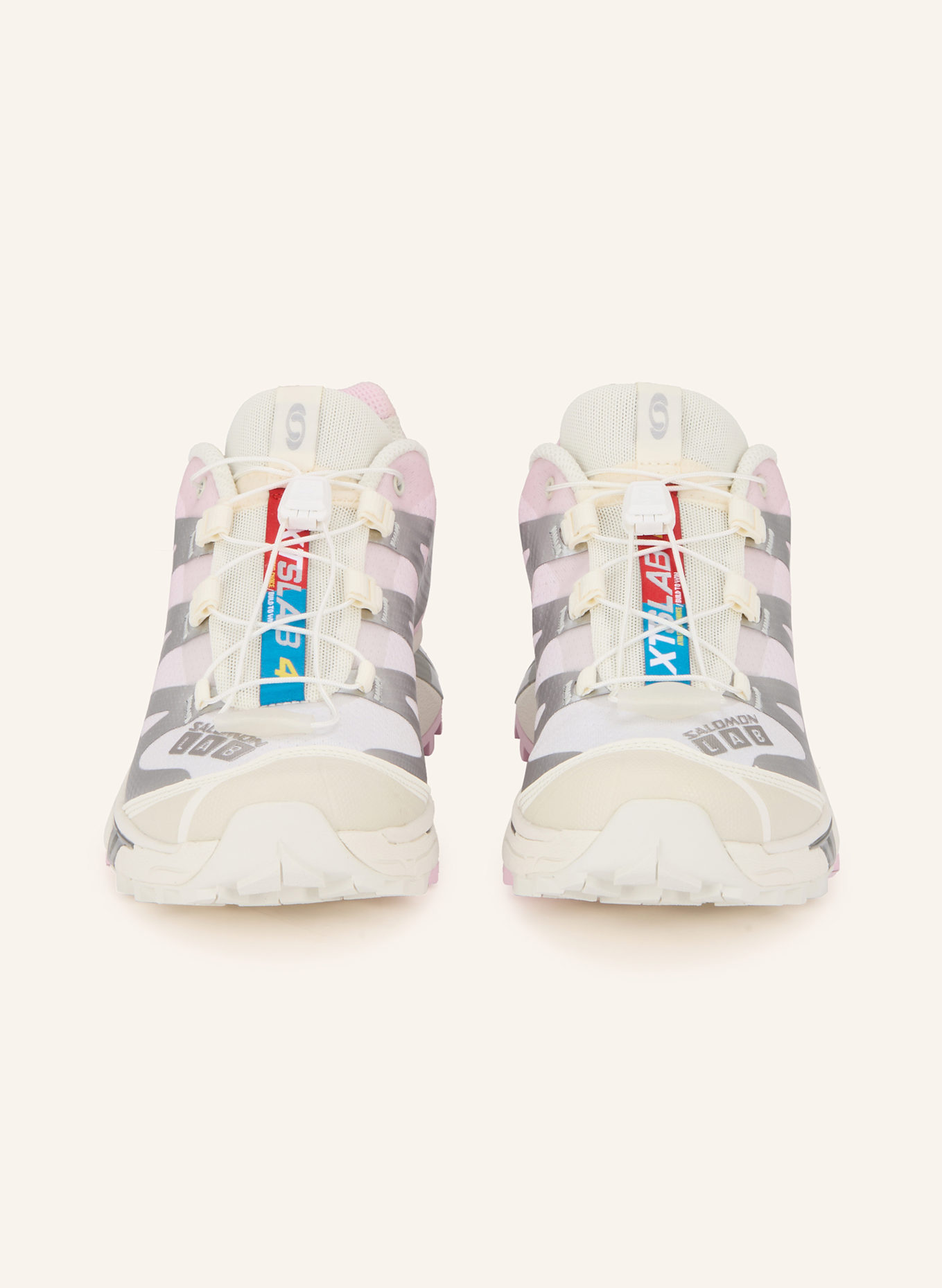 SALOMON Sneaker XT-4 OG: SILBER / HELLROSA