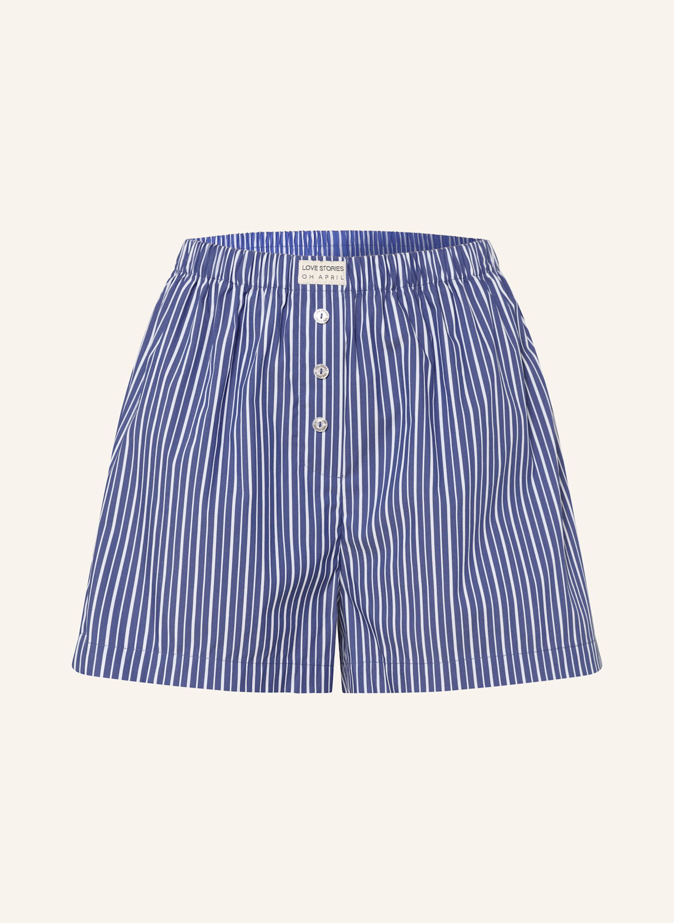 OH APRIL Shorts JAMES: BLAU / WEISS