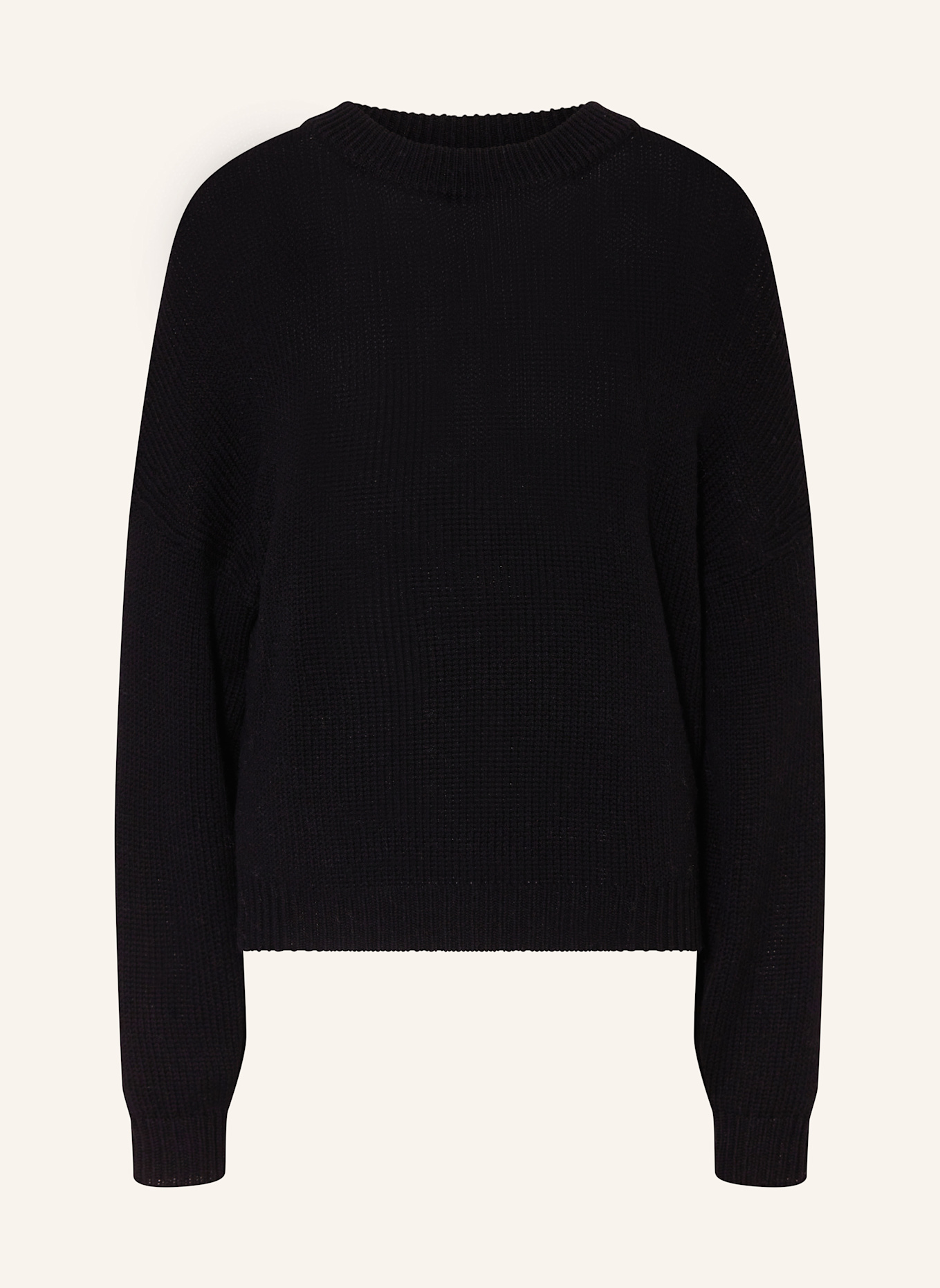 MRS & HUGS Pullover aus Merinowolle: SCHWARZ