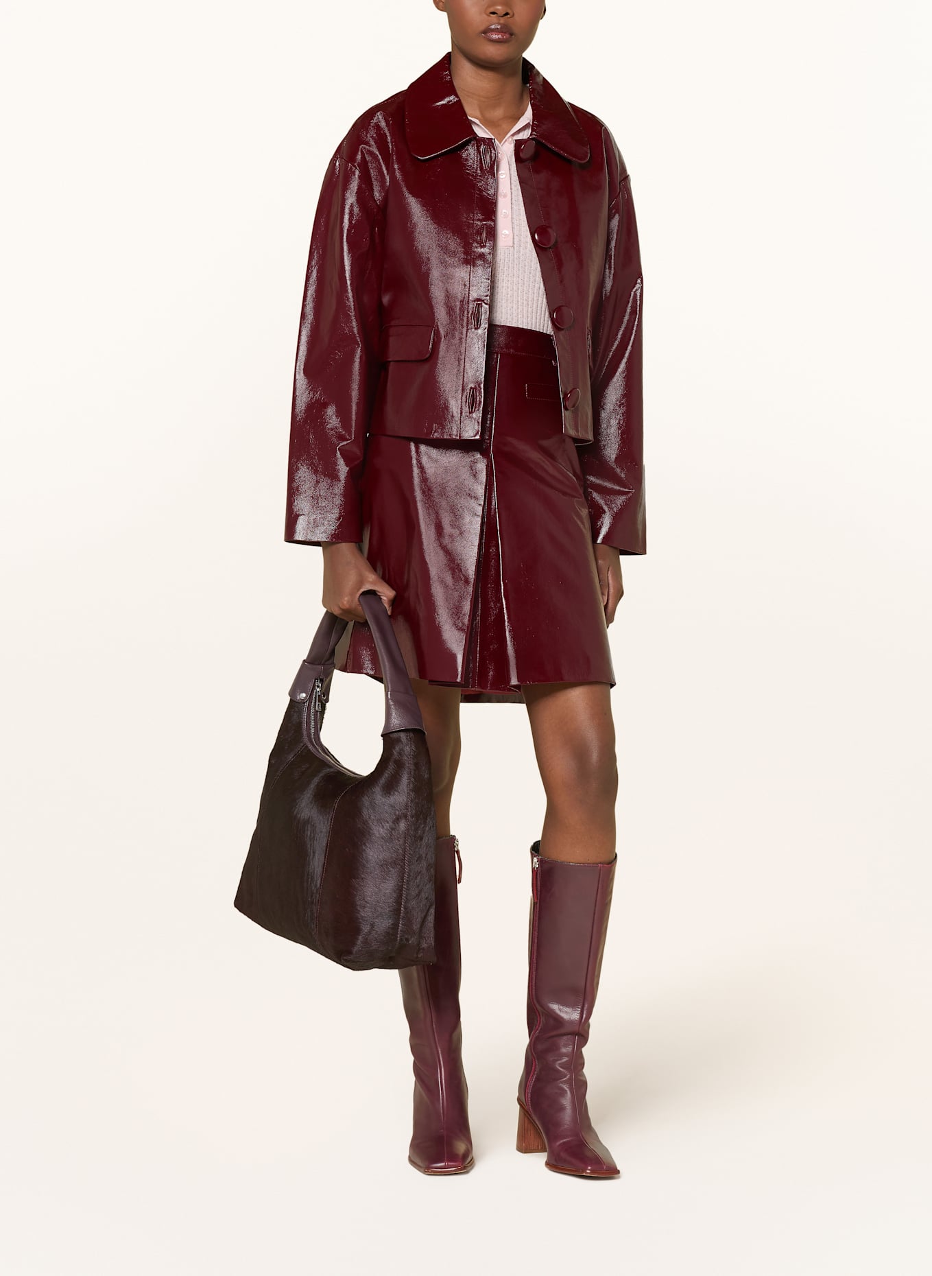 NÚNOO Hobo bag BIG DANDY DELUXE: DARK RED