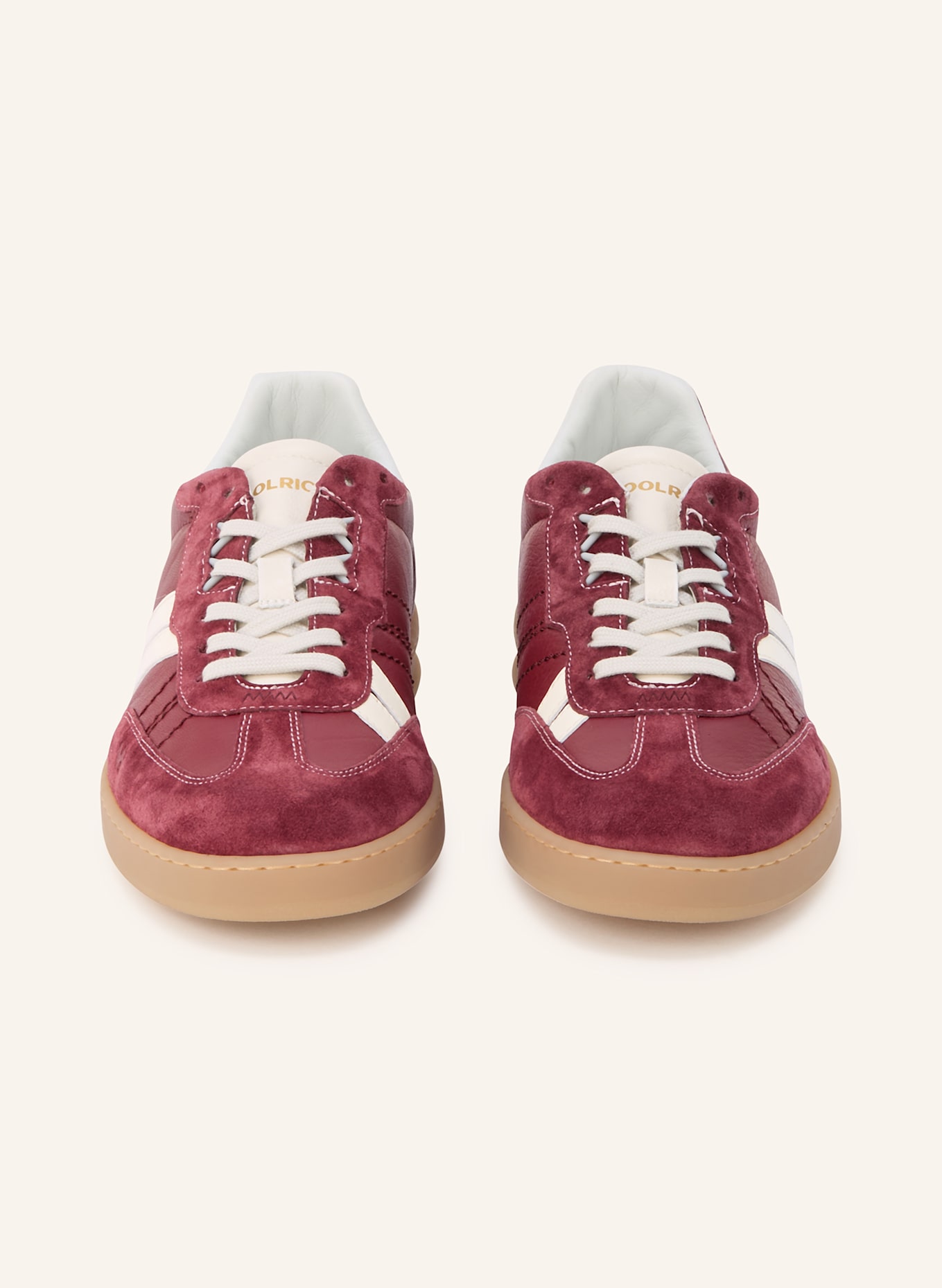 WOOLRICH Sneaker: DUNKELROT/ WEISS