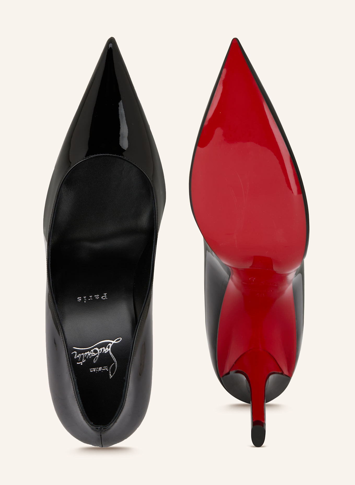 Christian Louboutin Czółenka lakierowane MISS Z 100: CZARNY