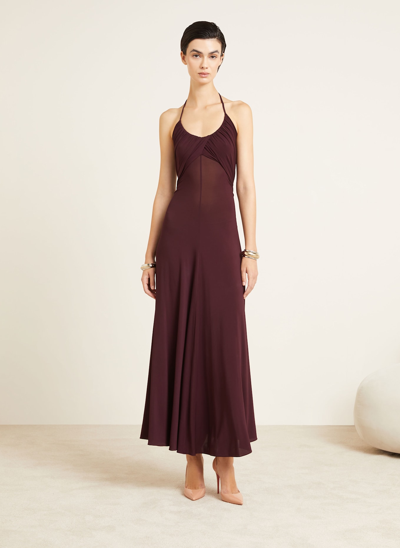 Christian Louboutin Lakované lodičky IRIZA 100: BÉŽOVÁ