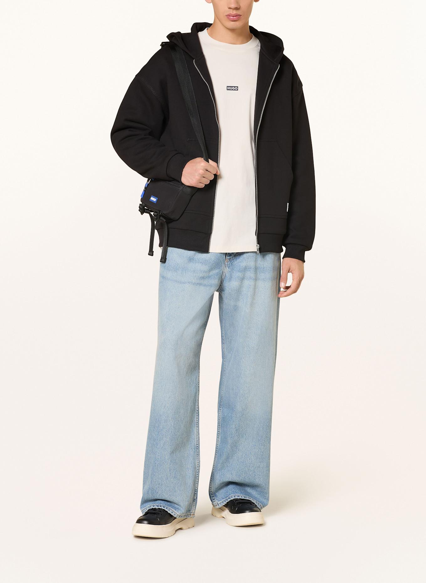 HUGO BLUE Sweatjacke NESTODI: SCHWARZ