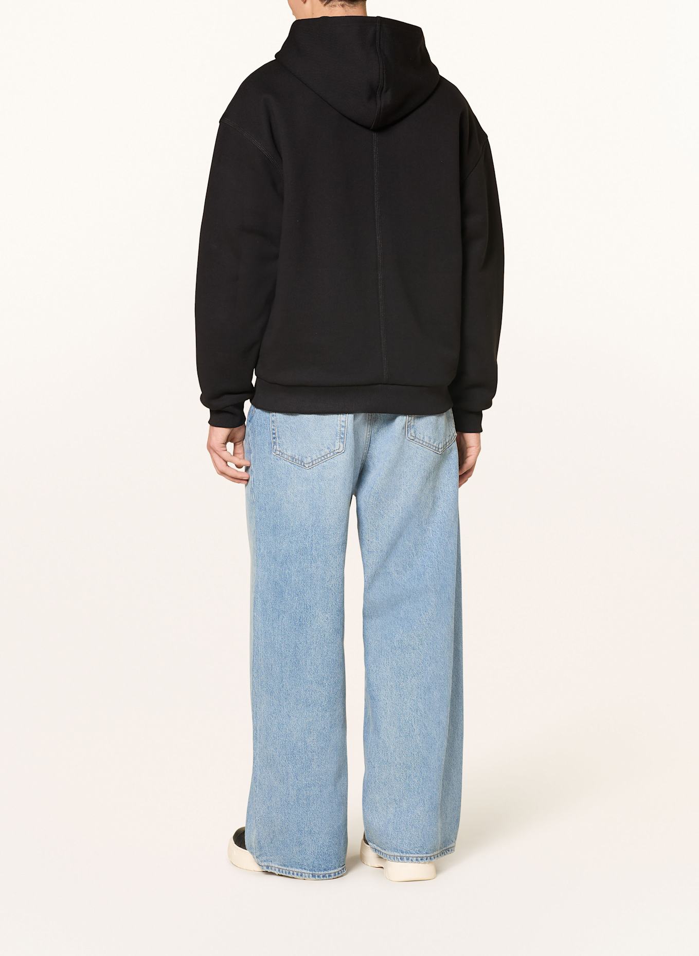 HUGO BLUE Sweatjacke NESTODI: SCHWARZ