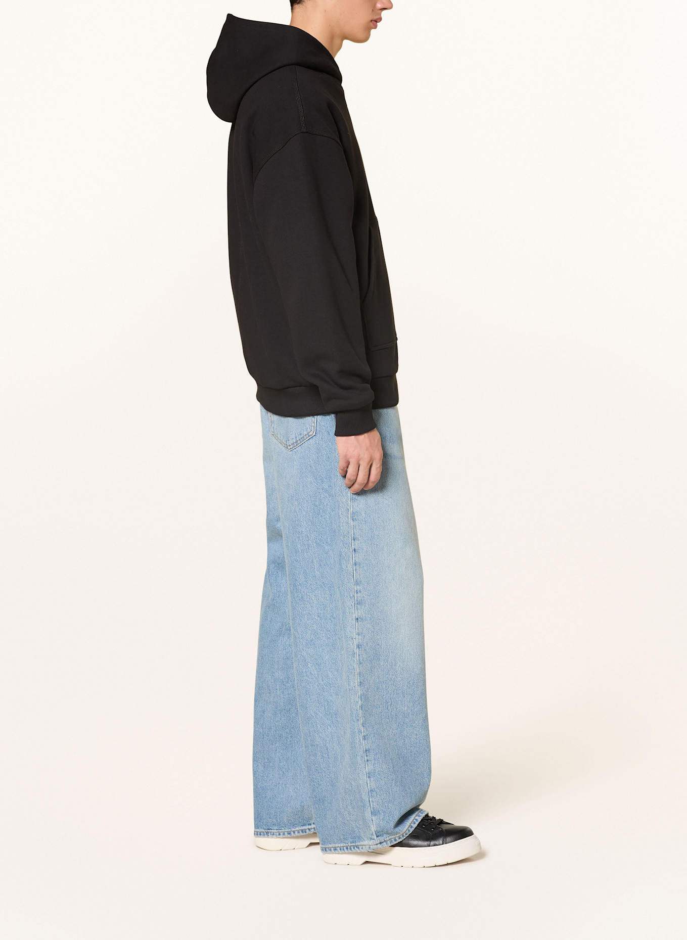 HUGO BLUE Sweatjacke NESTODI: SCHWARZ