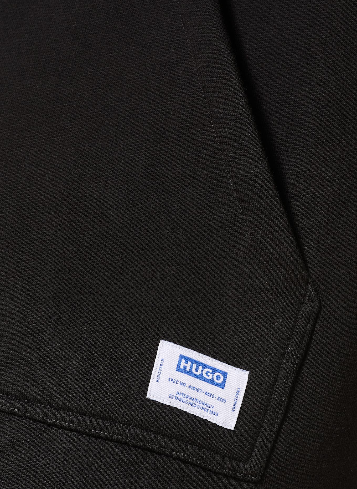 HUGO BLUE Sweatjacke NESTODI: SCHWARZ