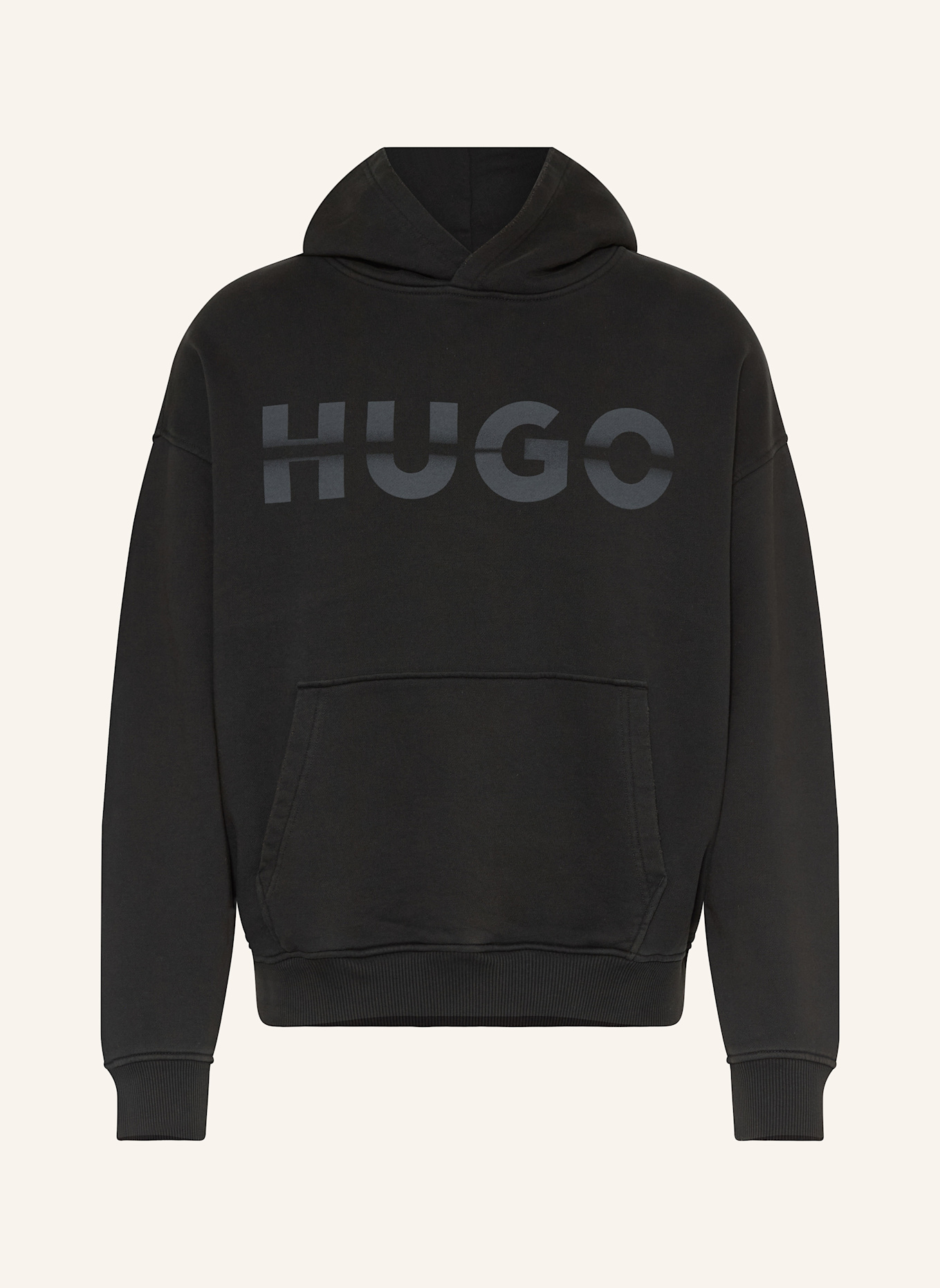 HUGO BLUE The hoodie NENZYOD: BLACK/ GRAY