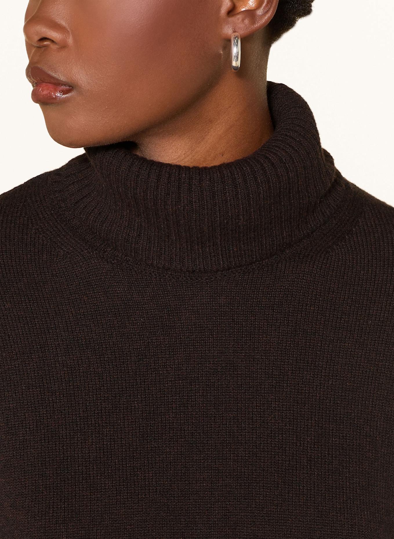 MAERZ MUENCHEN Rollkragenpullover: DUNKELBRAUN