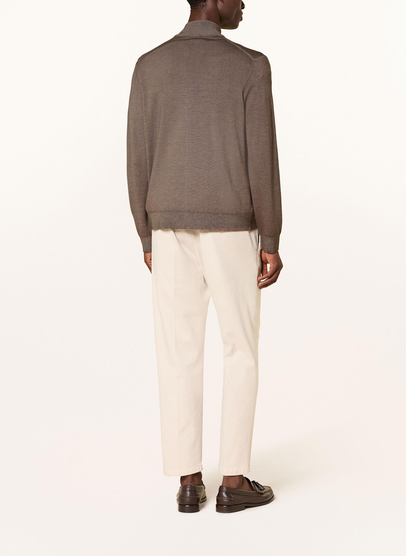 MAERZ MUENCHEN Strickjacke aus Merinowolle: BRAUN