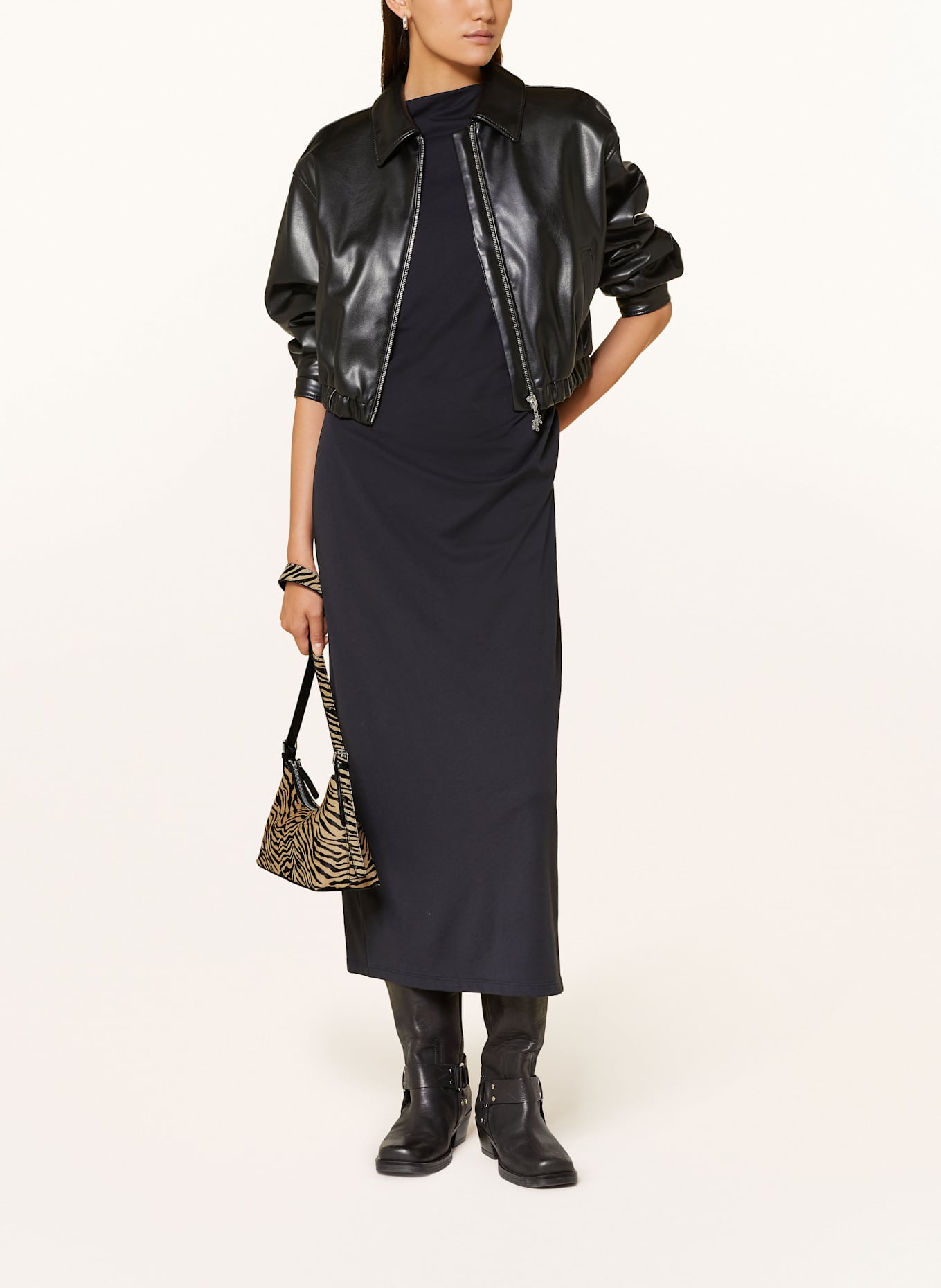 VAGABOND SHOEMAKERS Schultertasche BARI MINI: SCHWARZ / BEIGE