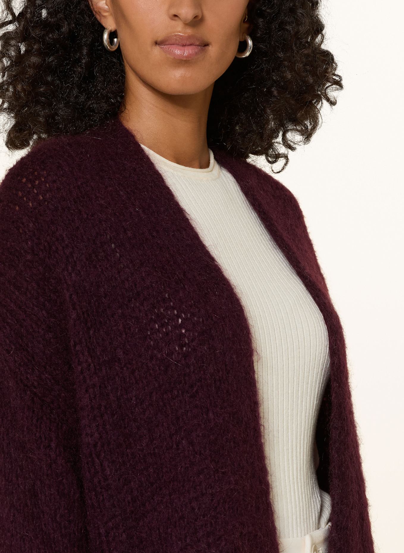 Herrlicher Strickhülle ALLISTON: DUNKELROT