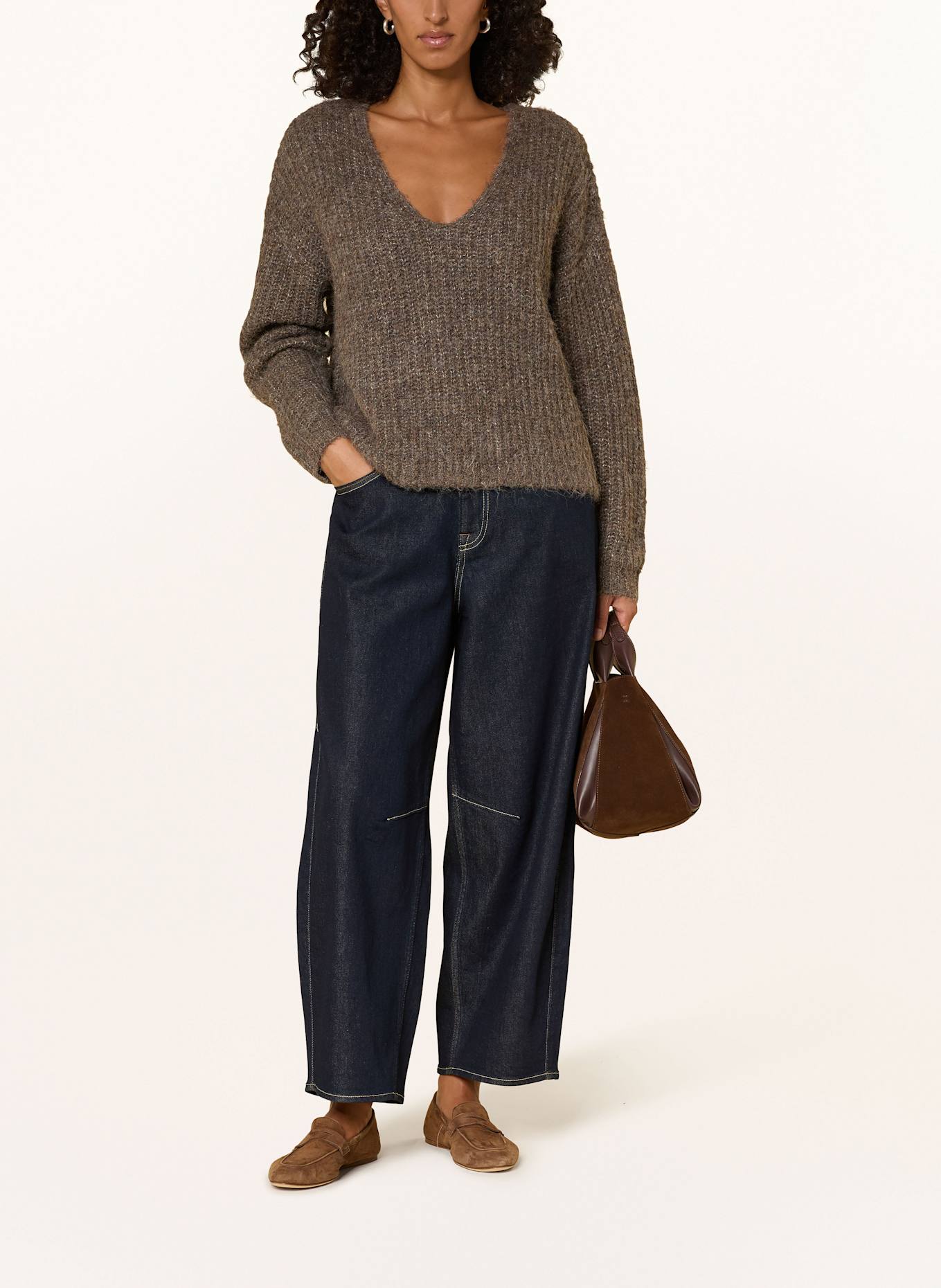 Herrlicher Pullover LINI: BRAUN