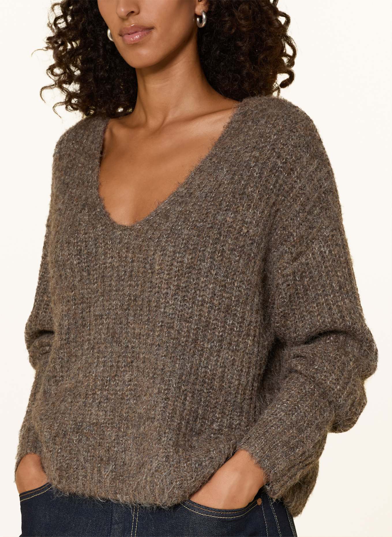 Herrlicher Pullover LINI: BRAUN