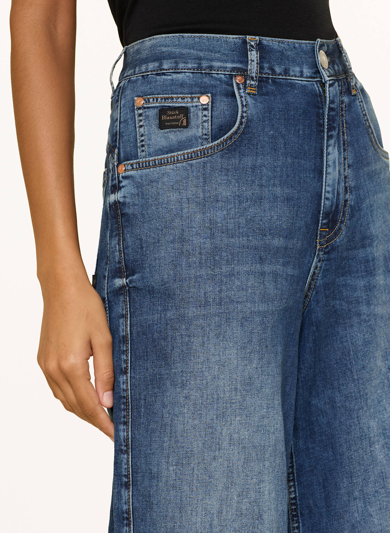 Herrlicher Jeansy cropped BARROW: 957 dolphin