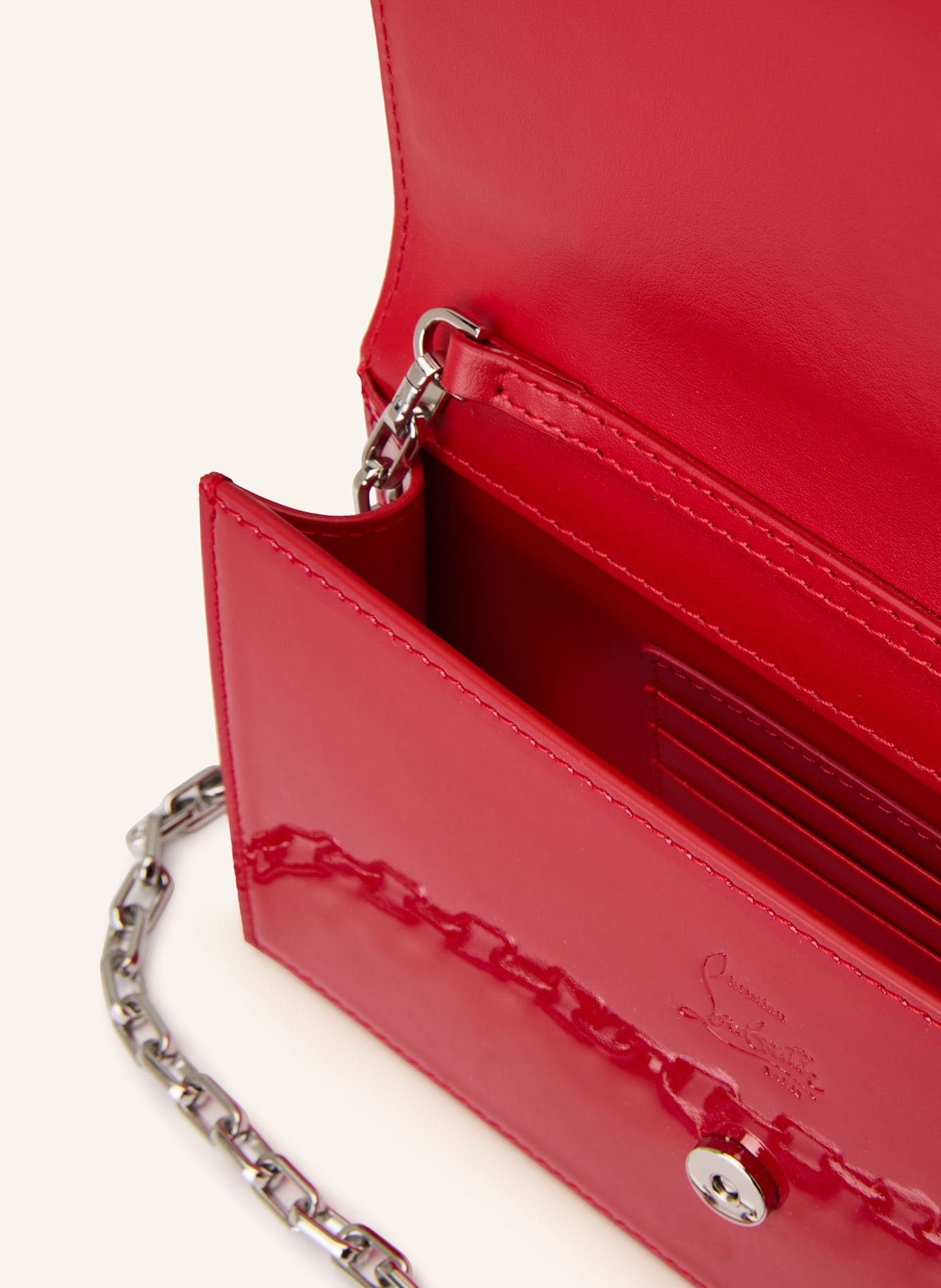 Christian Louboutin Kopertówka LOUBI54: CZERWONY