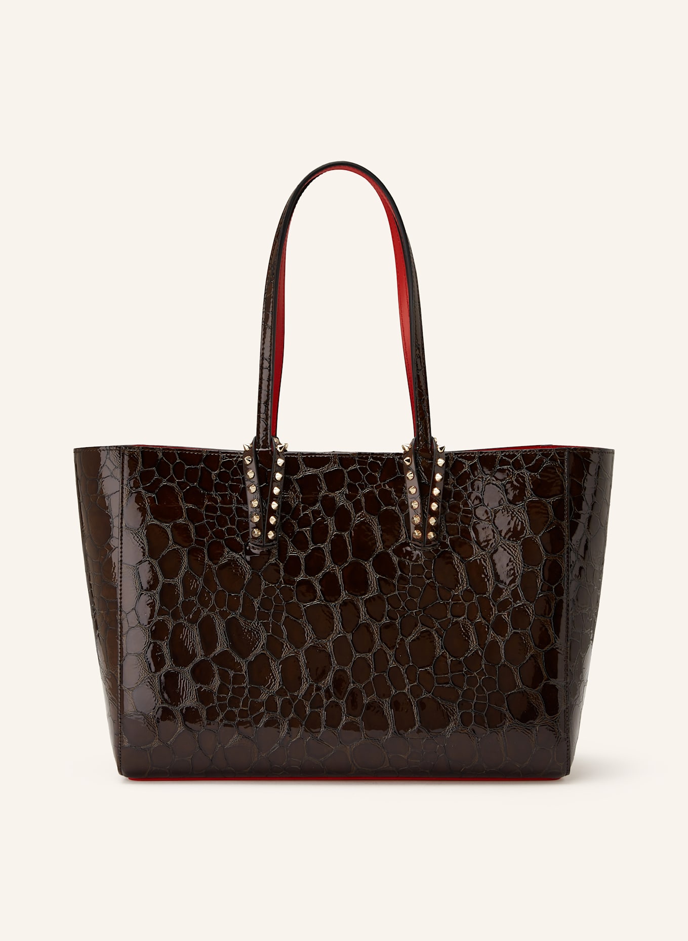 Christian Louboutin Shopper CABATA SMALL mit Pouch: DUNKELBRAUN