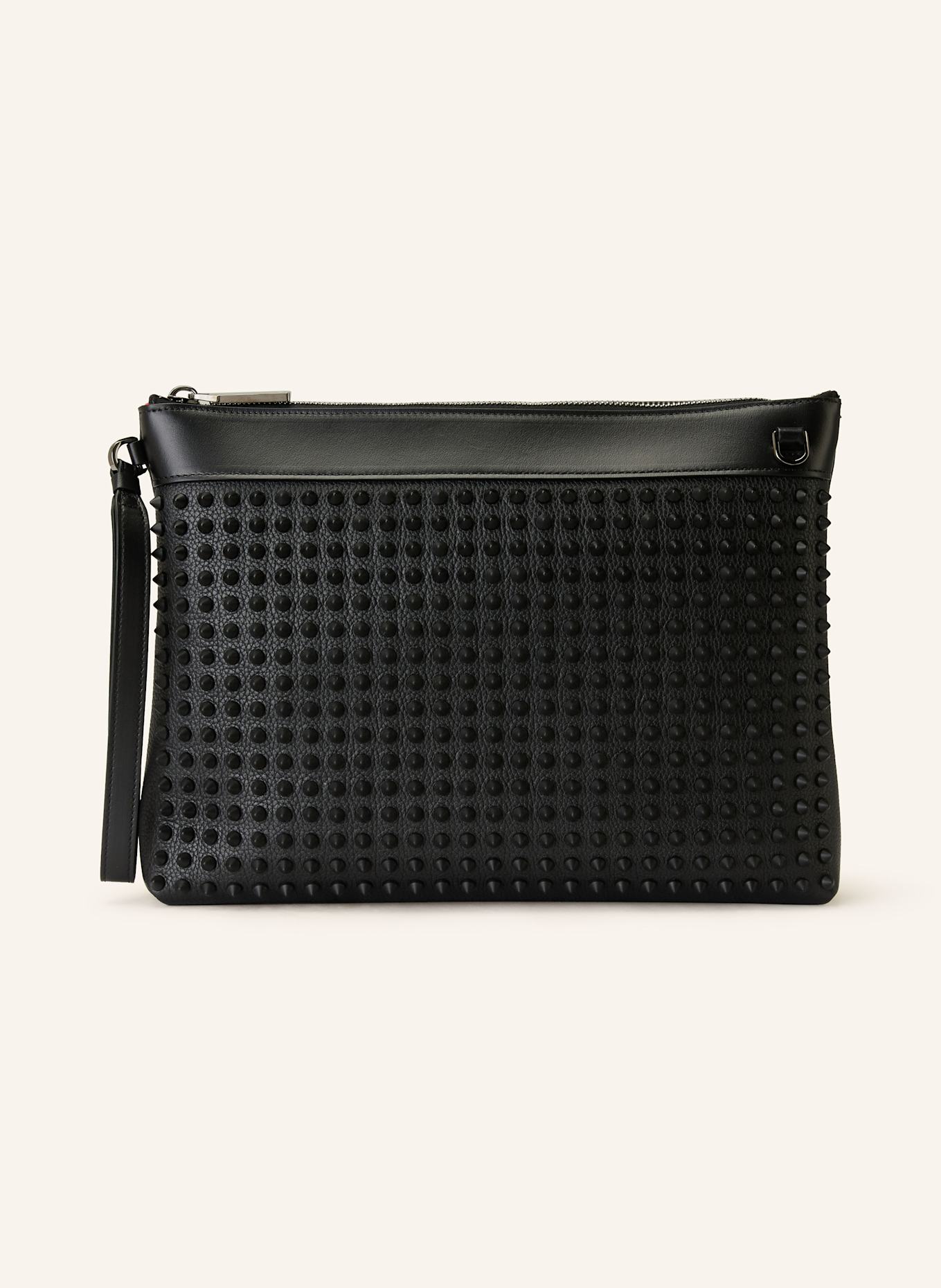 Christian Louboutin Pouch FUNKY with rivets: BLACK
