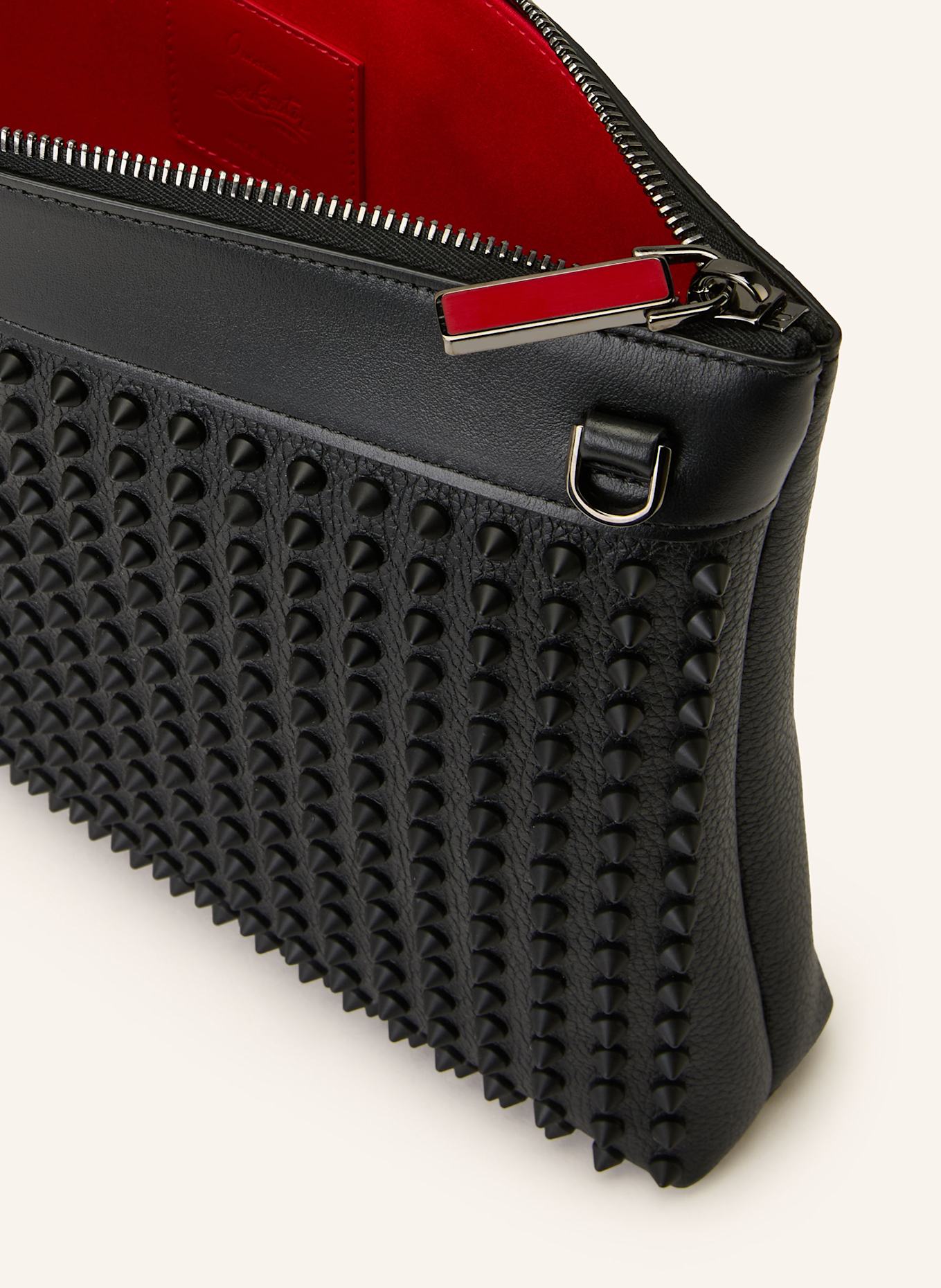 Christian Louboutin Pouch FUNKY with rivets: BLACK
