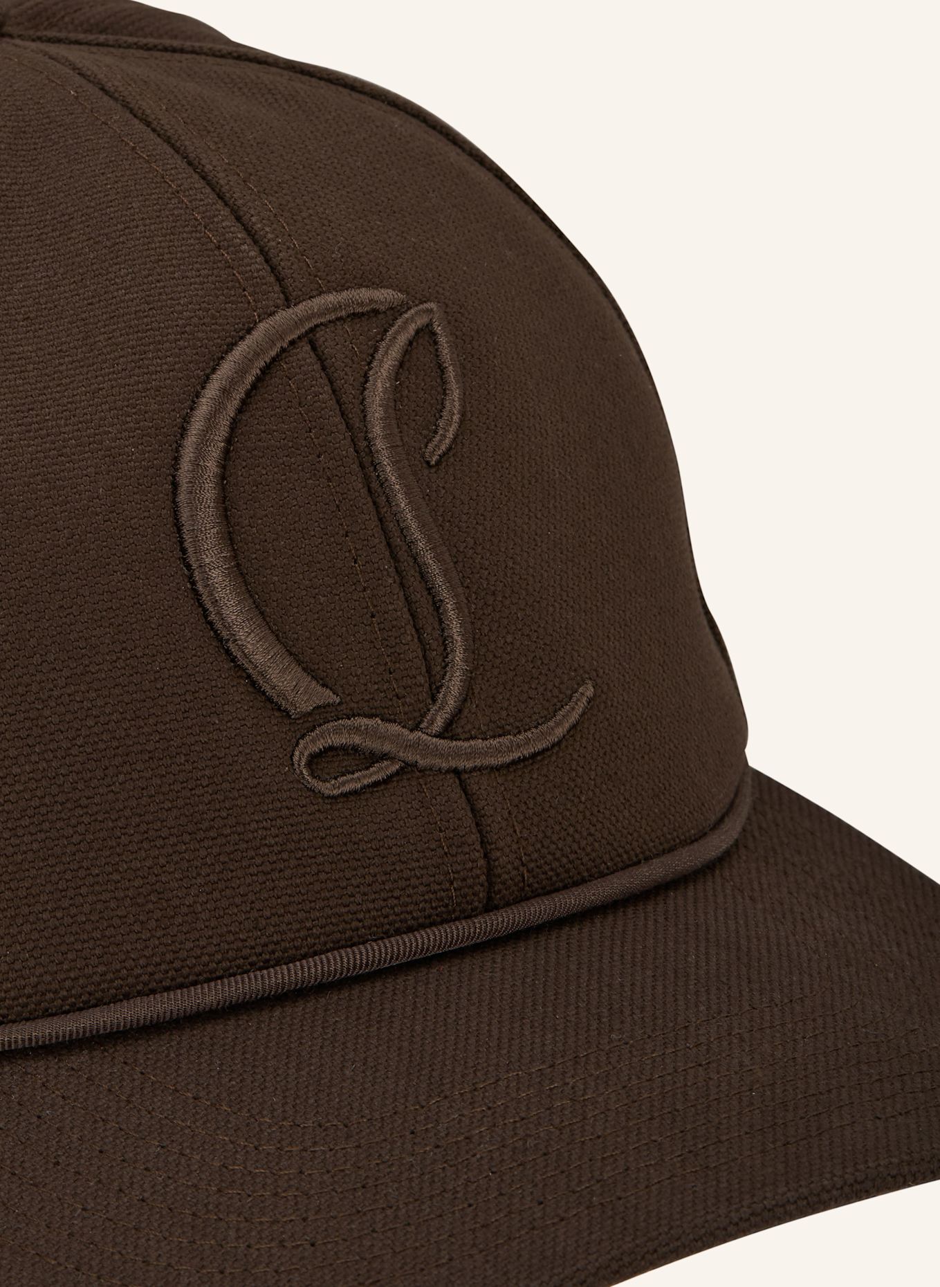 Christian Louboutin Czapka z daszkiem MOONCREST AC: BRĄZOWY