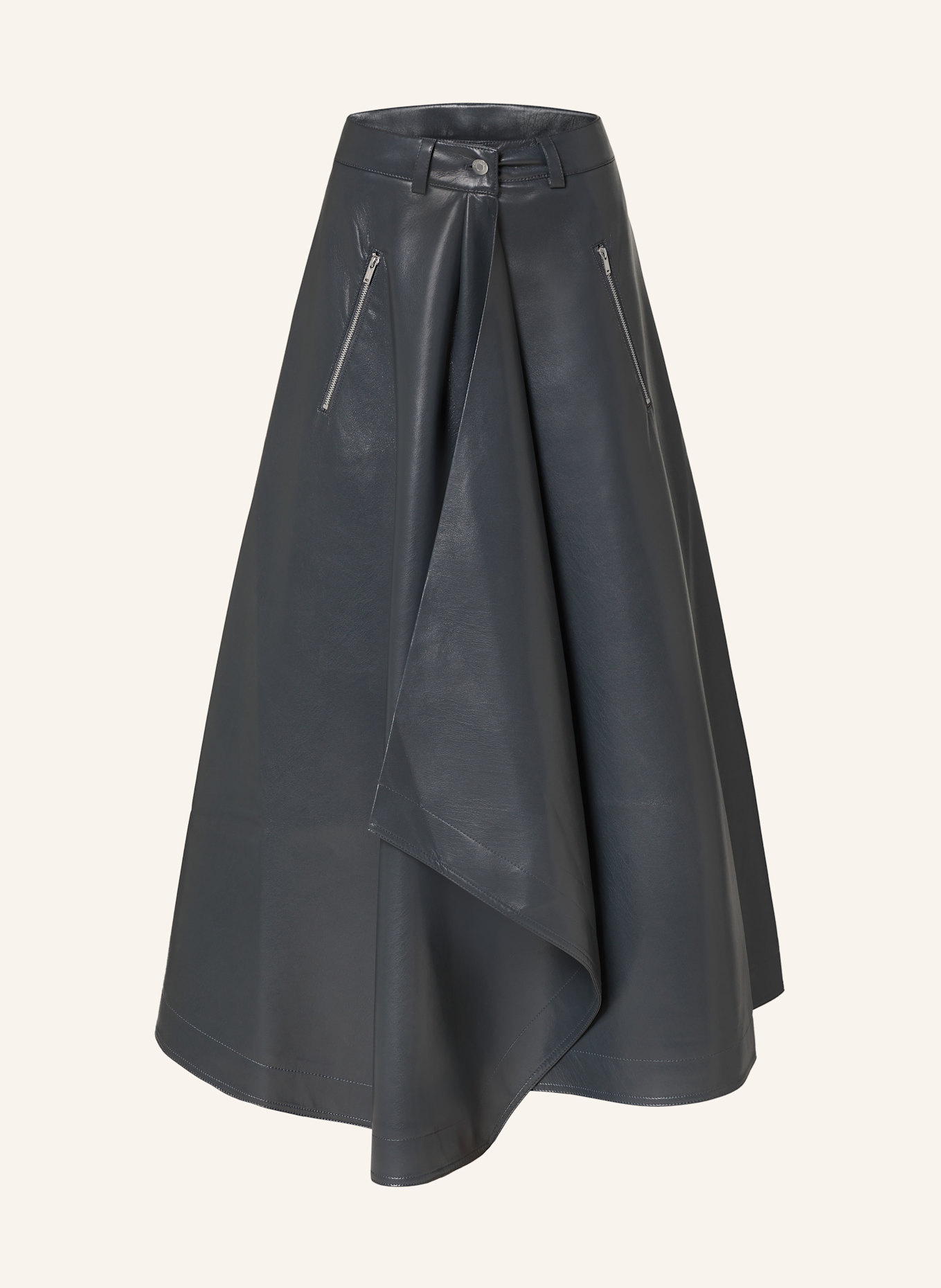 Nanushka Spódnica NEITH z imitacja skóry: SZARONIEBIESKI