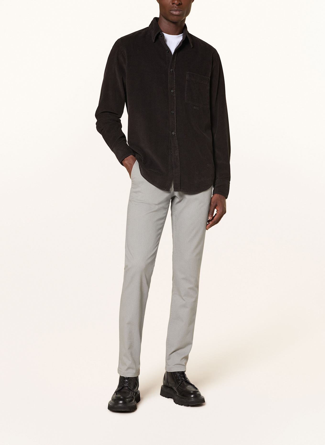 BOSS Chino Slim Fit: BLAUGRAU