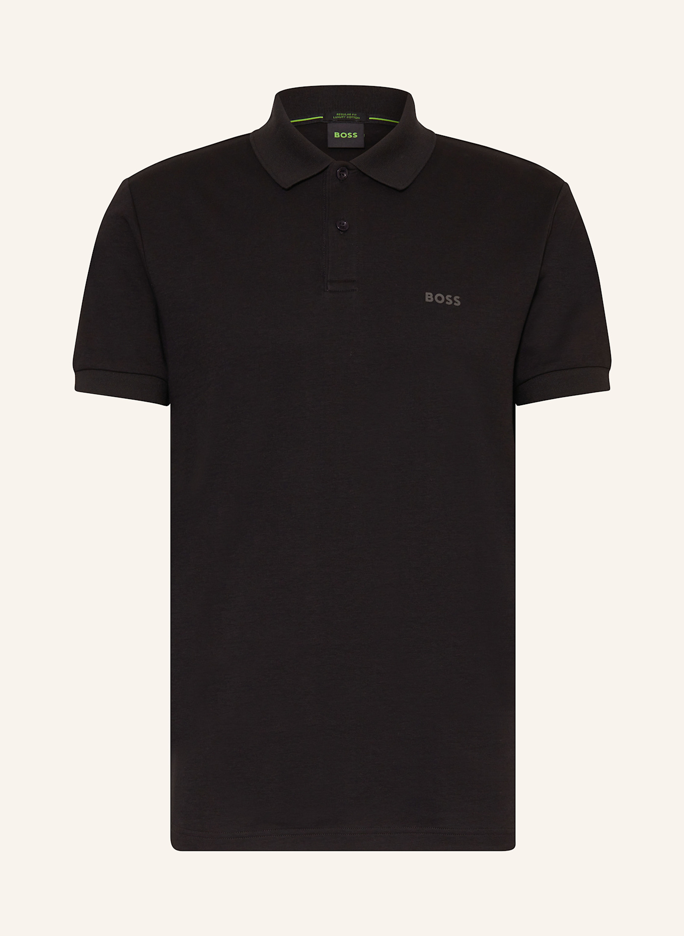 BOSS Jersey-Poloshirt PIO Regular Fit: SCHWARZ