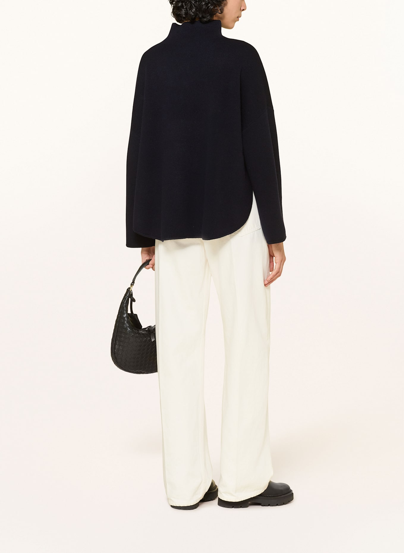 ALLUDE Pullover mit Cashmere: DUNKELBLAU
