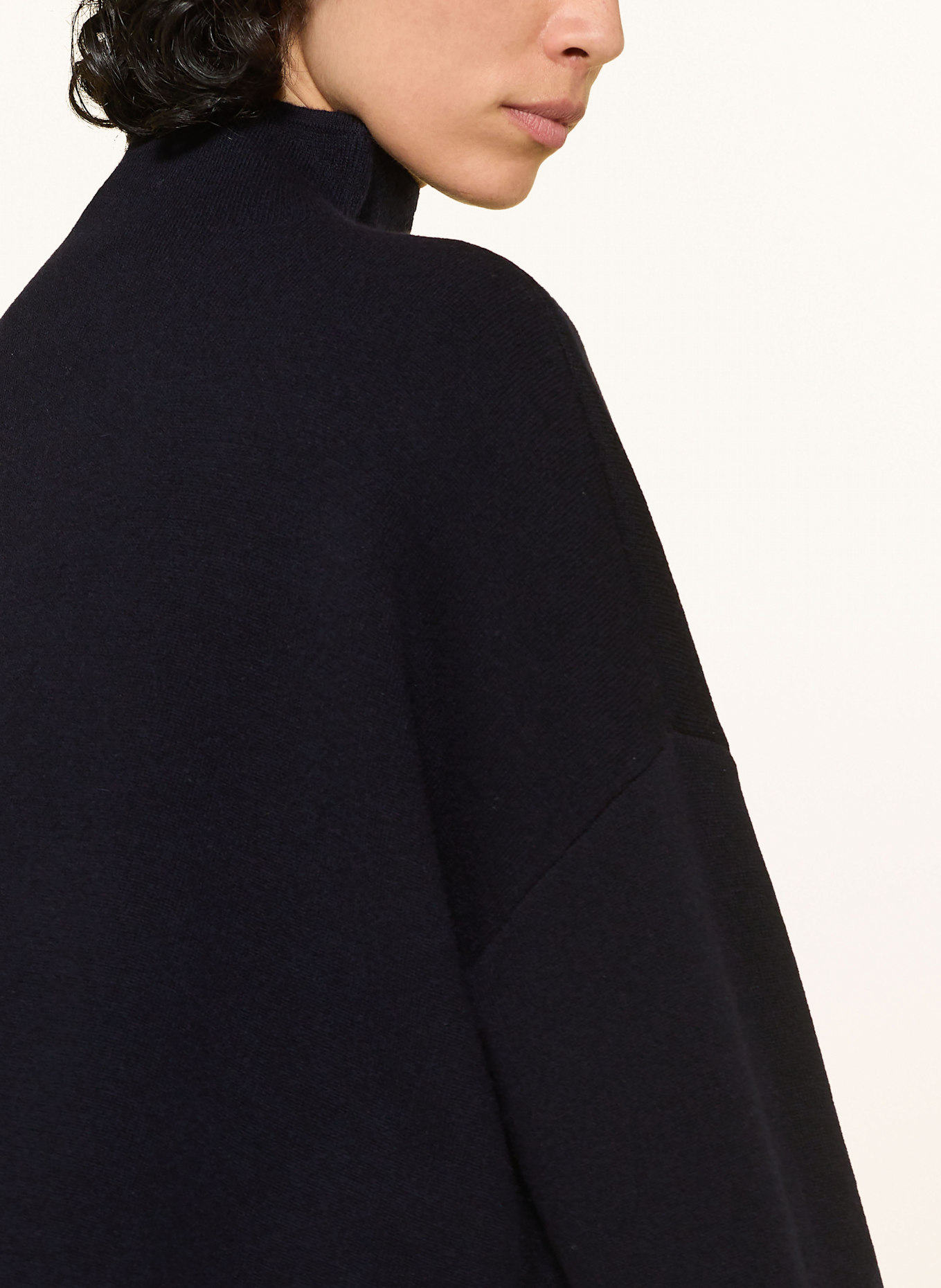 ALLUDE Pullover mit Cashmere: DUNKELBLAU