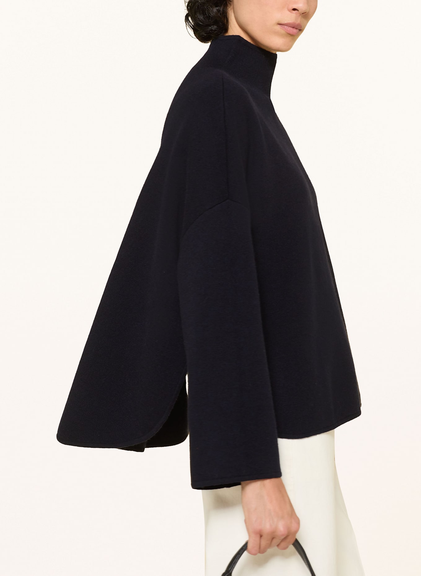 ALLUDE Pullover mit Cashmere: DUNKELBLAU