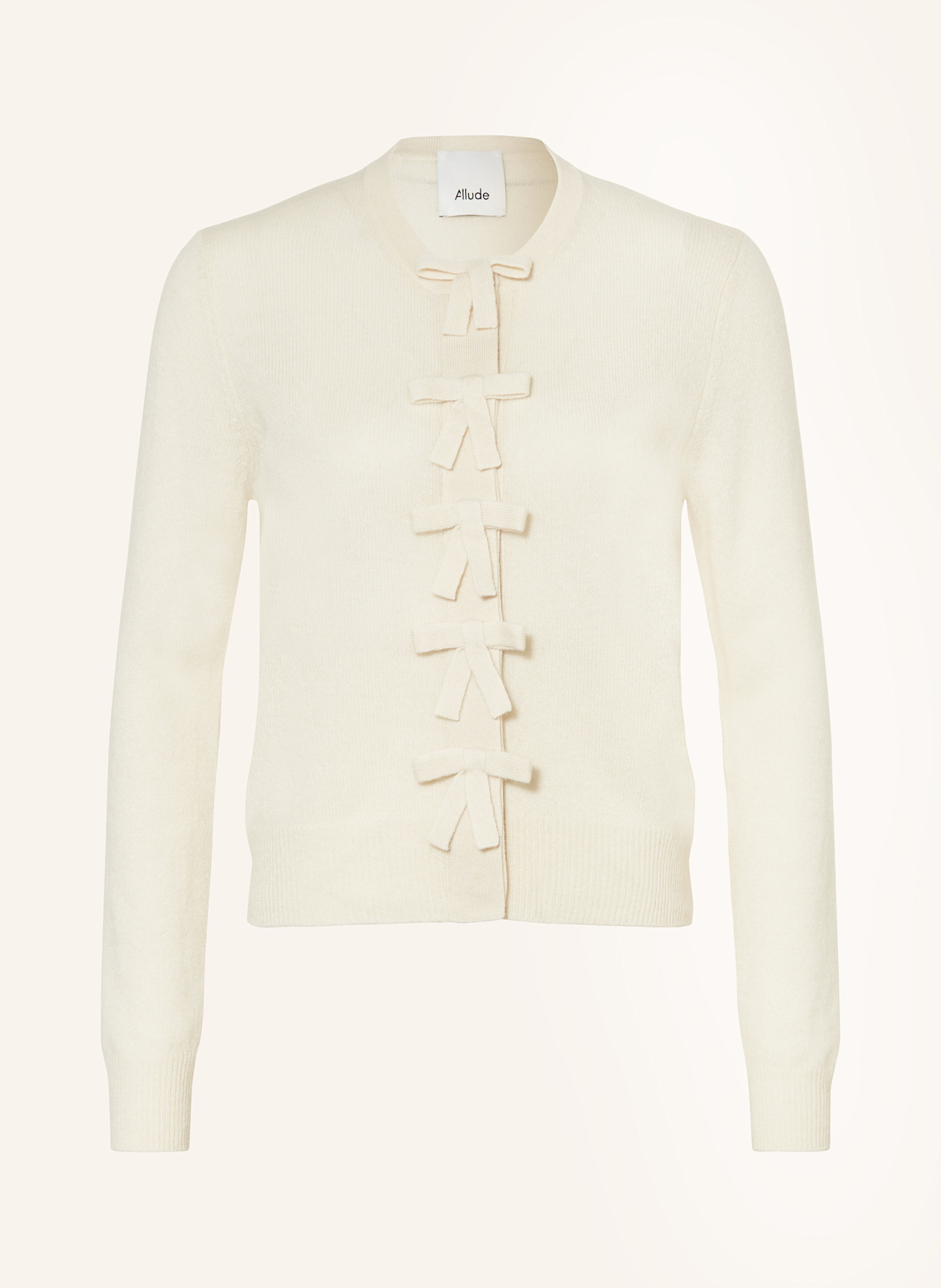 ALLUDE Strickjacke aus Cashmere: ECRU