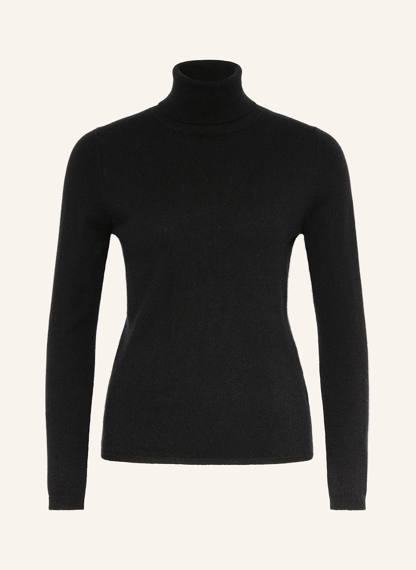 ALLUDE Rollkragenpullover aus Cashmere: SCHWARZ