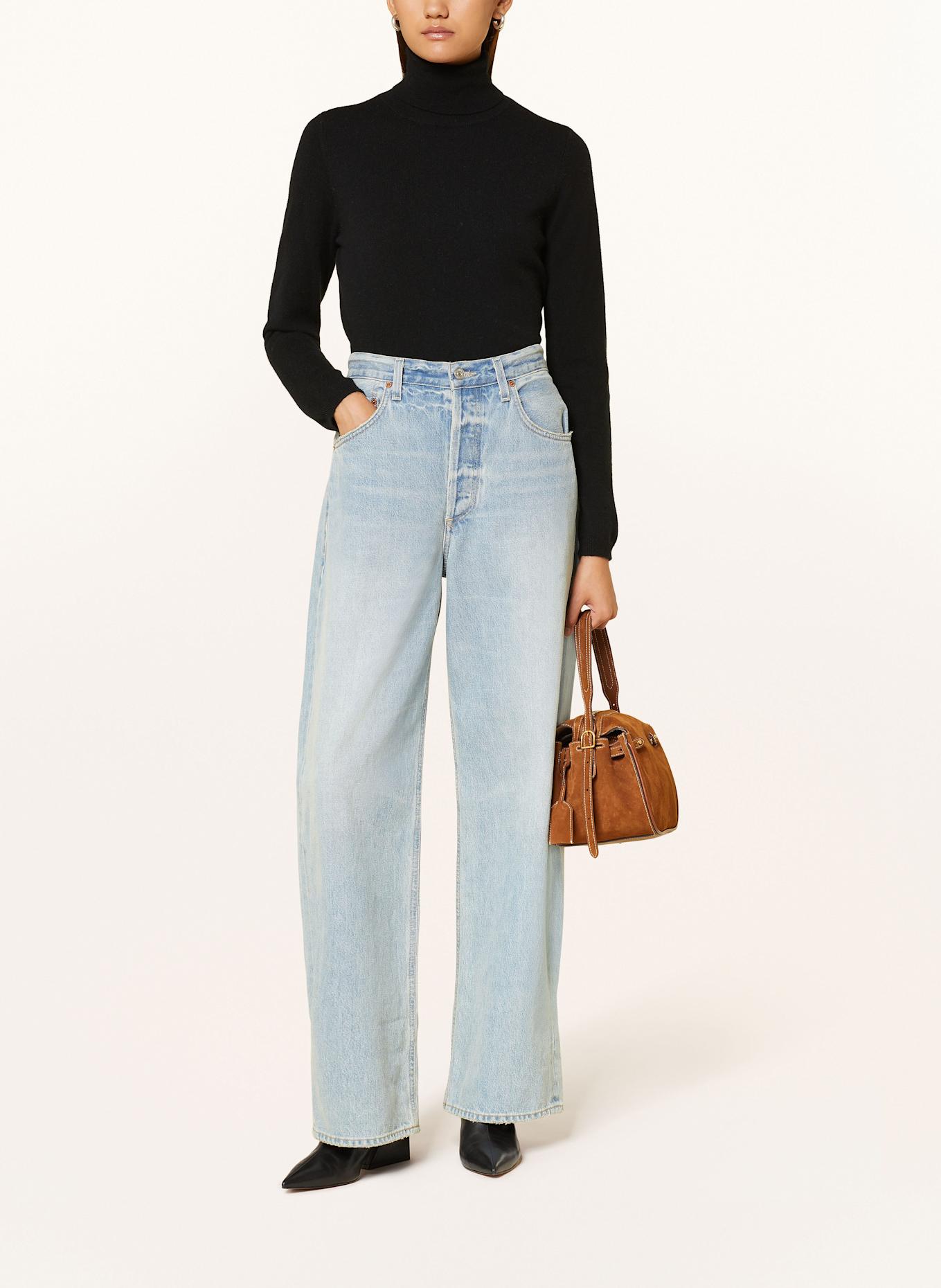 ALLUDE Rollkragenpullover aus Cashmere: SCHWARZ