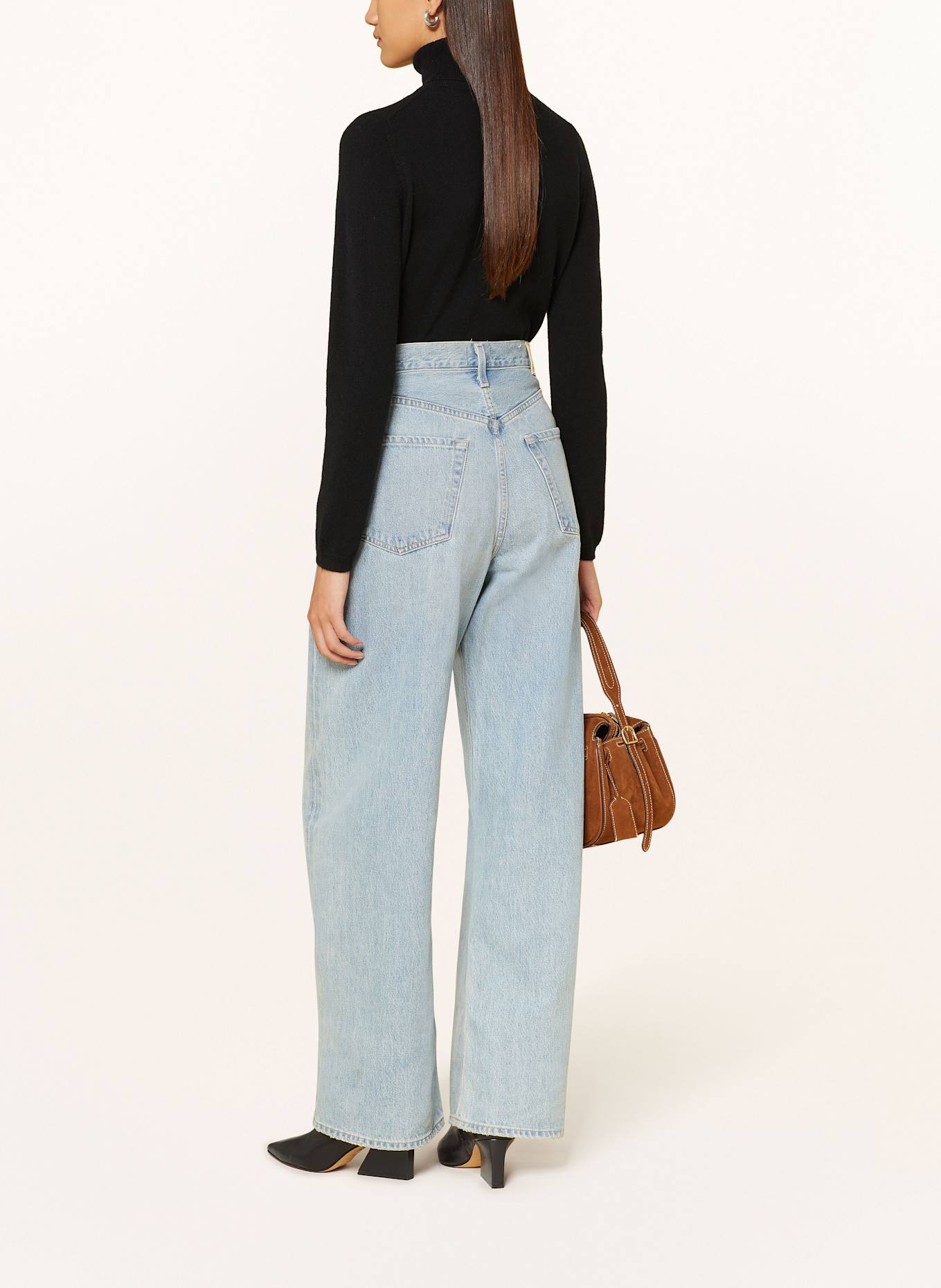 ALLUDE Rollkragenpullover aus Cashmere: SCHWARZ