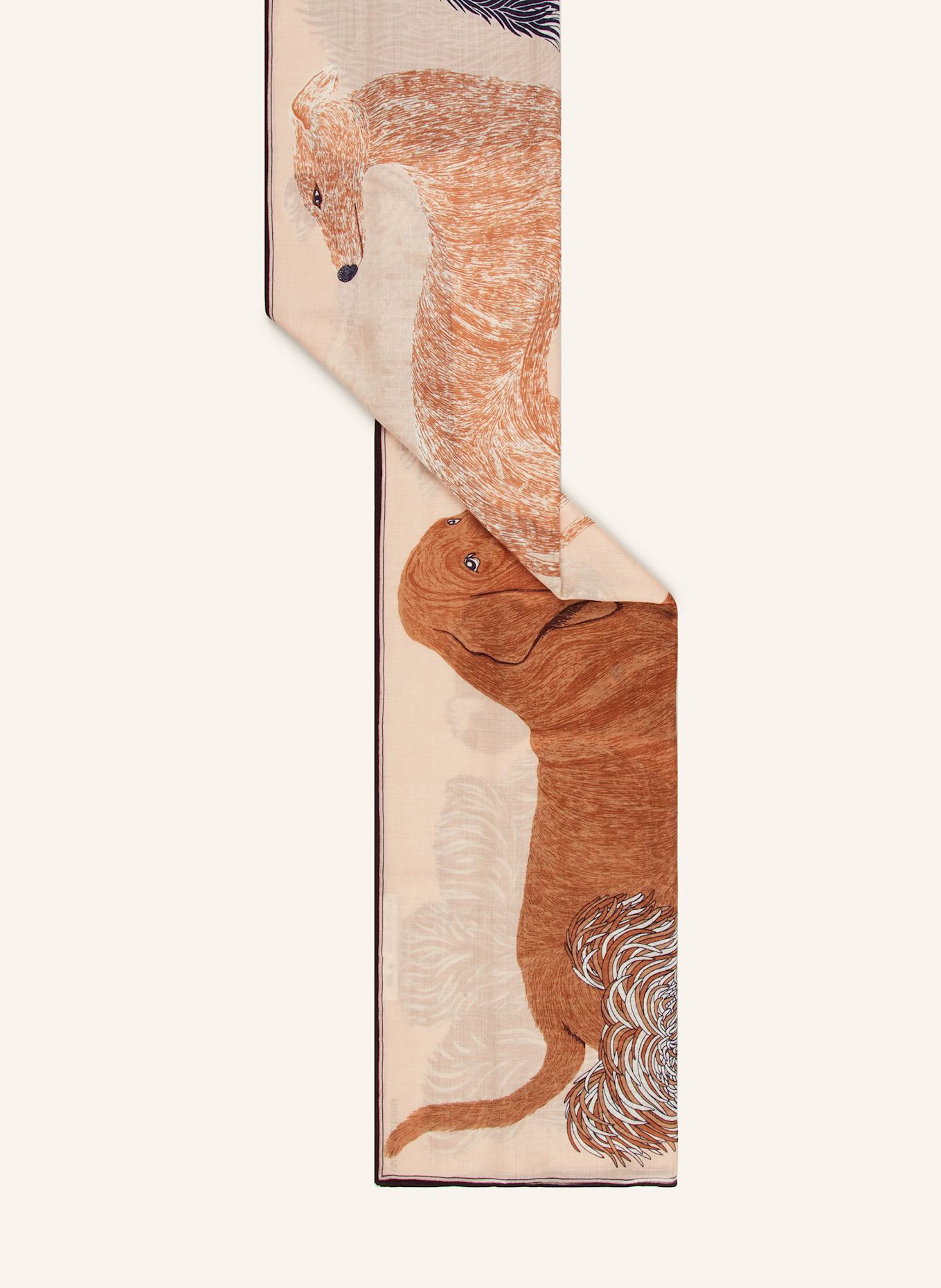 INOUI EDITIONS Szal: KREMOWY / BEŻOWY / BRĄZOWY