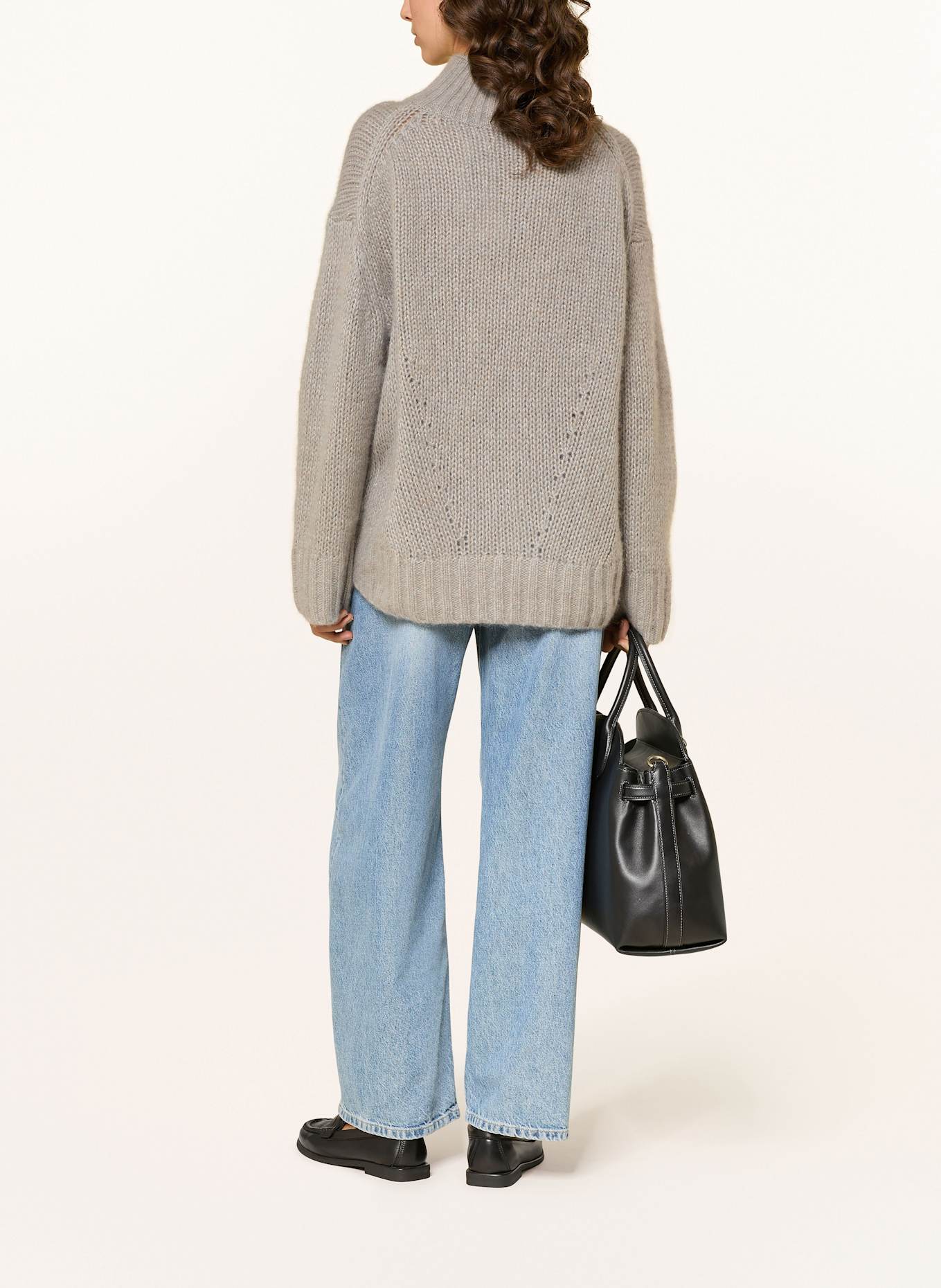 HEMISPHERE Cashmere-Pullover: HELLGRAU